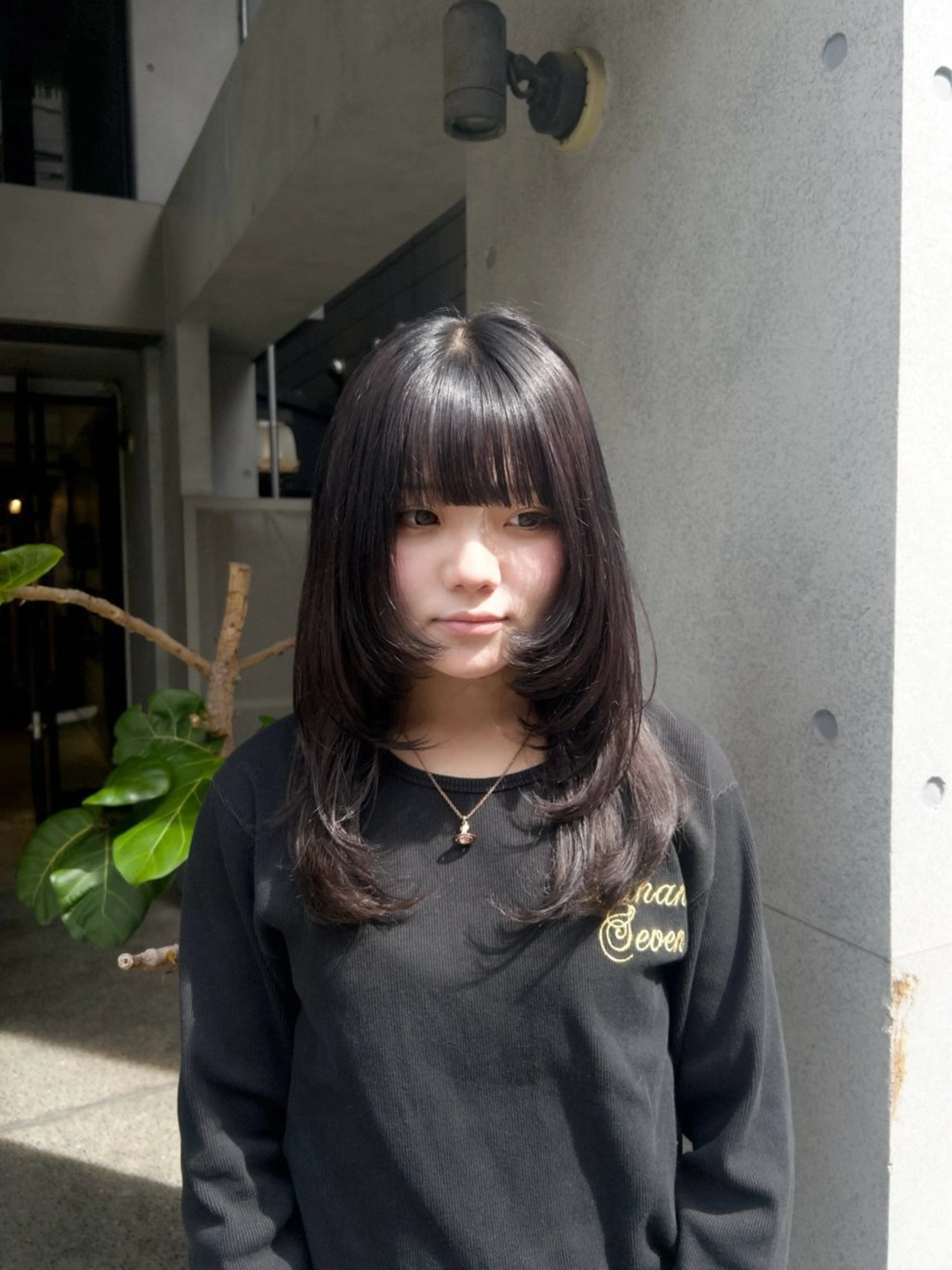 ロング レイヤーカット 柚音 nero hairのヘアスタイル