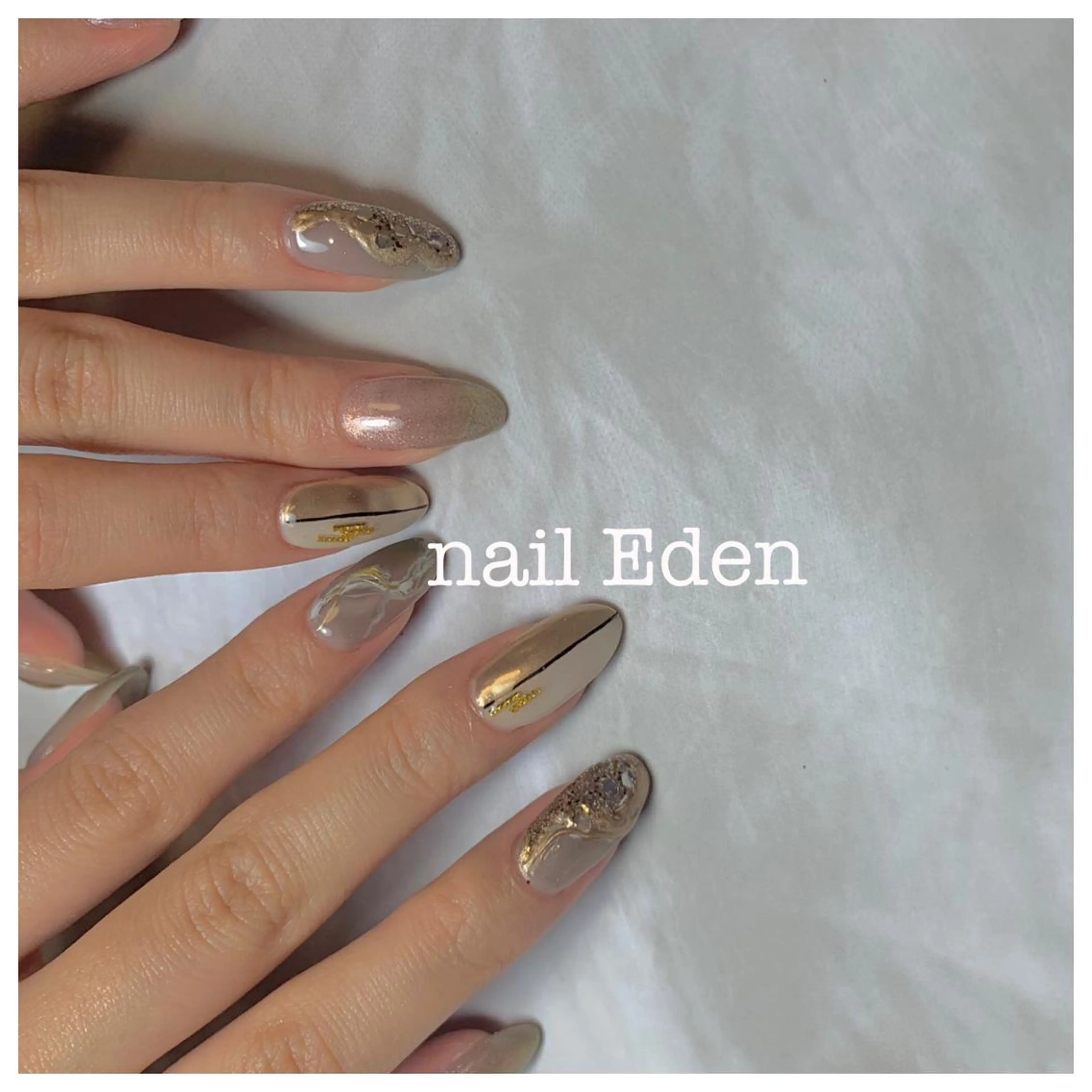 ネイル 持ち込み ハンドネイル ハンドケア Eden　private nail saron所属・Eden ♾️のネイルデザイン
