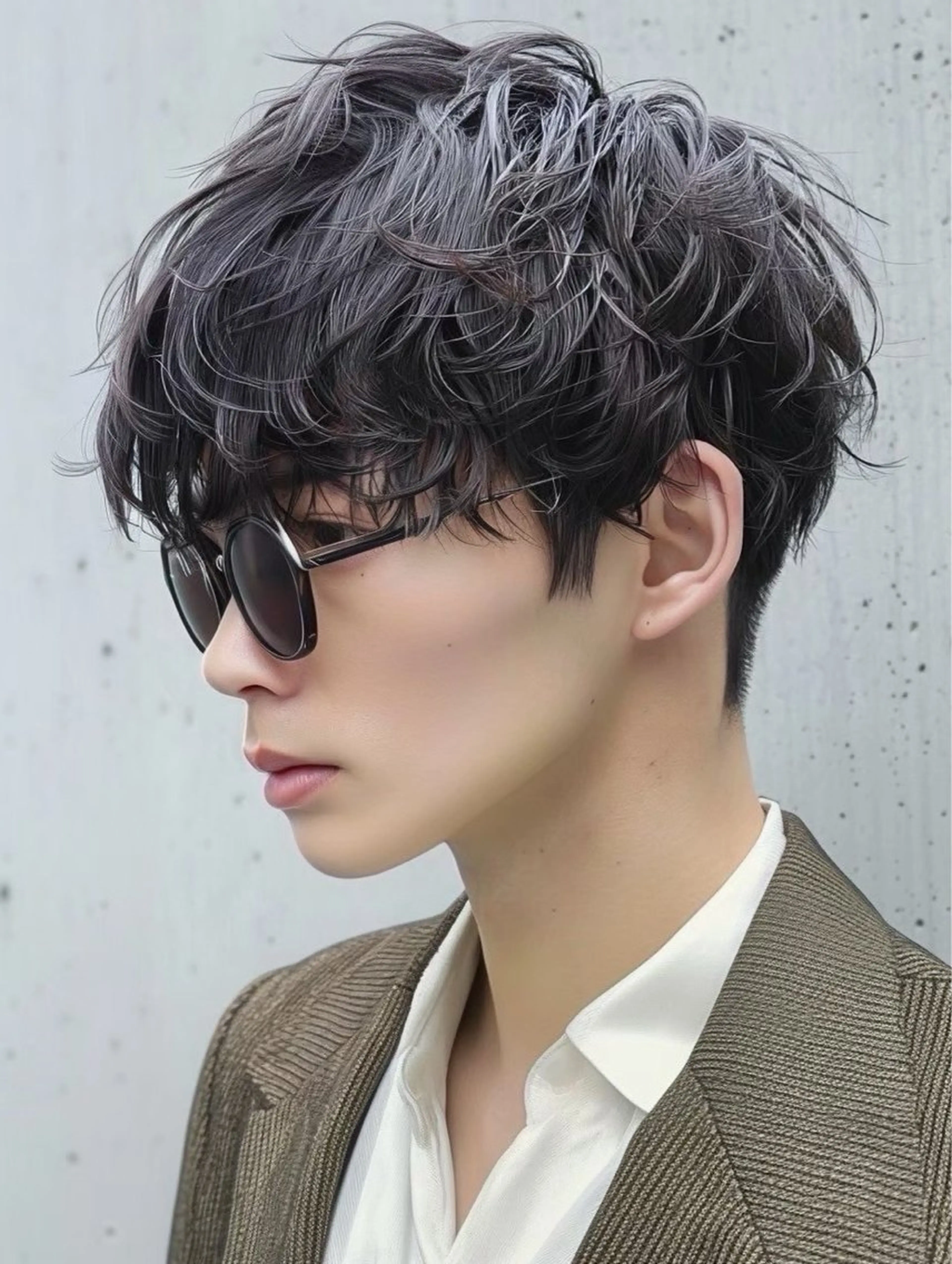 ショート パーマ メンズ カット パーマ ナチュラル×色気パ ーマ 渋谷/マナミのヘアスタイル