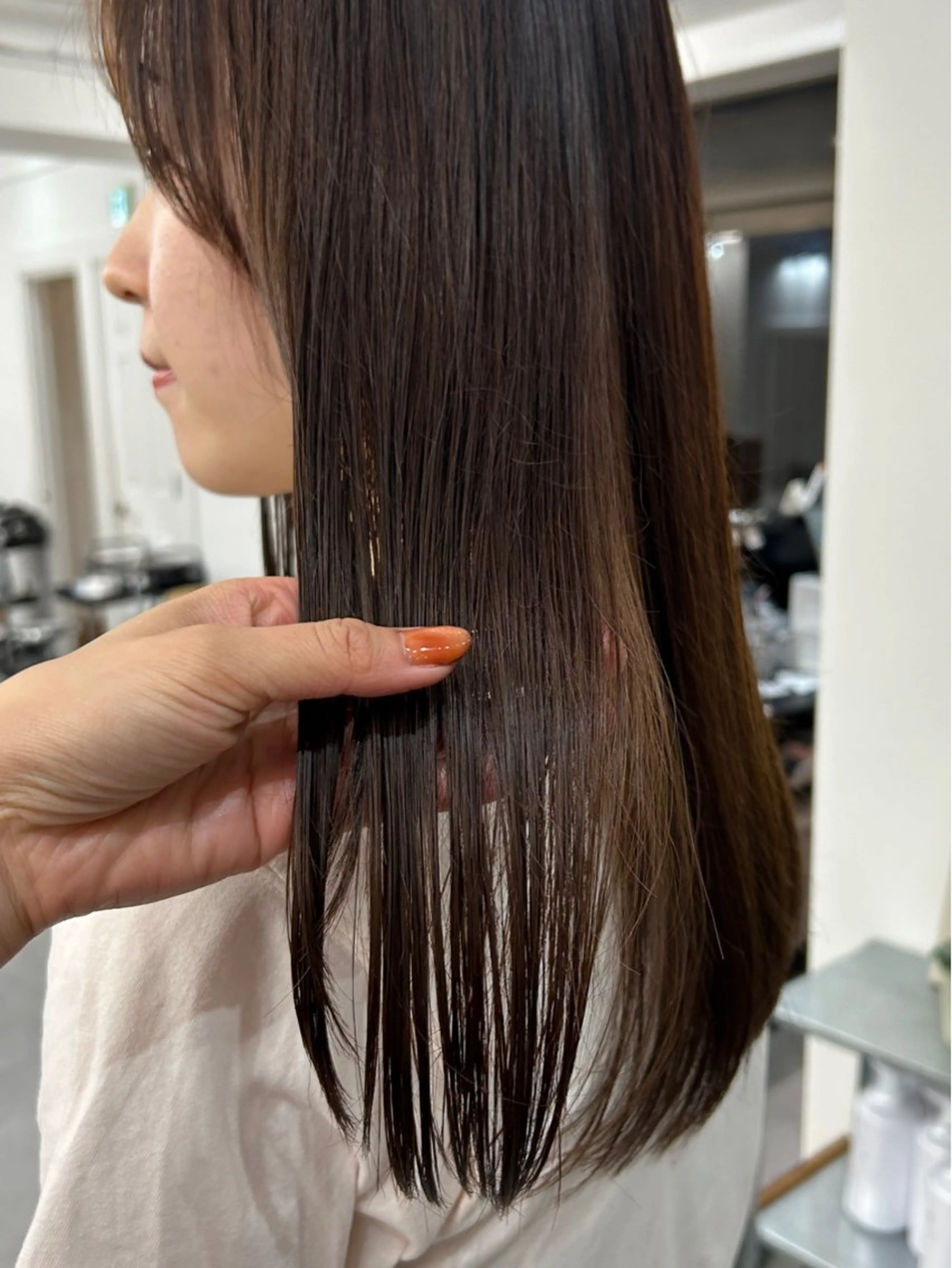 ロング カラー レイヤーボブ/ 艶カラー/サナ🌼のヘアスタイル