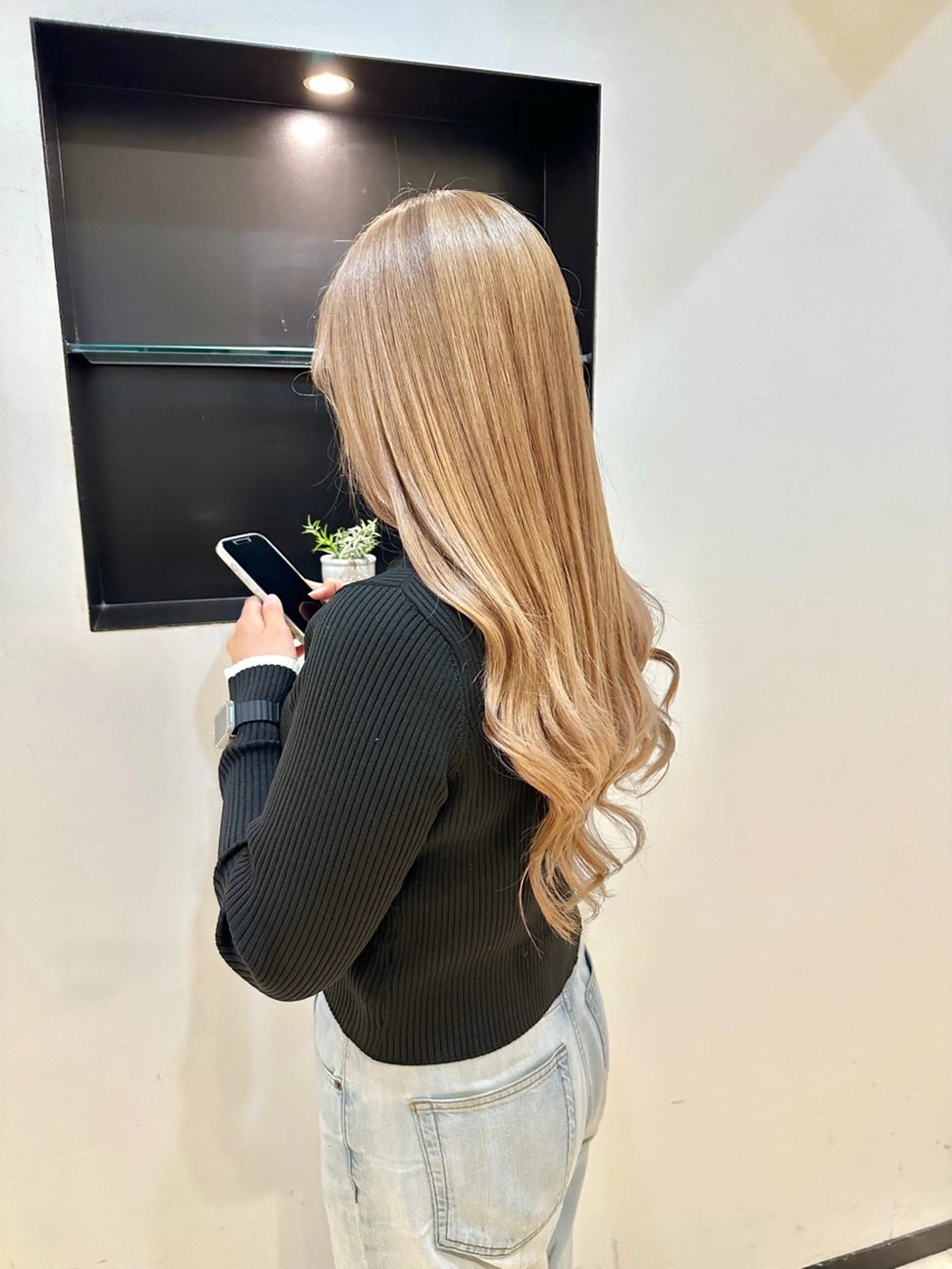 ロング TAYA大阪上本町所属・十場【髪質改善】 【ダブルカラー】のヘアスタイル