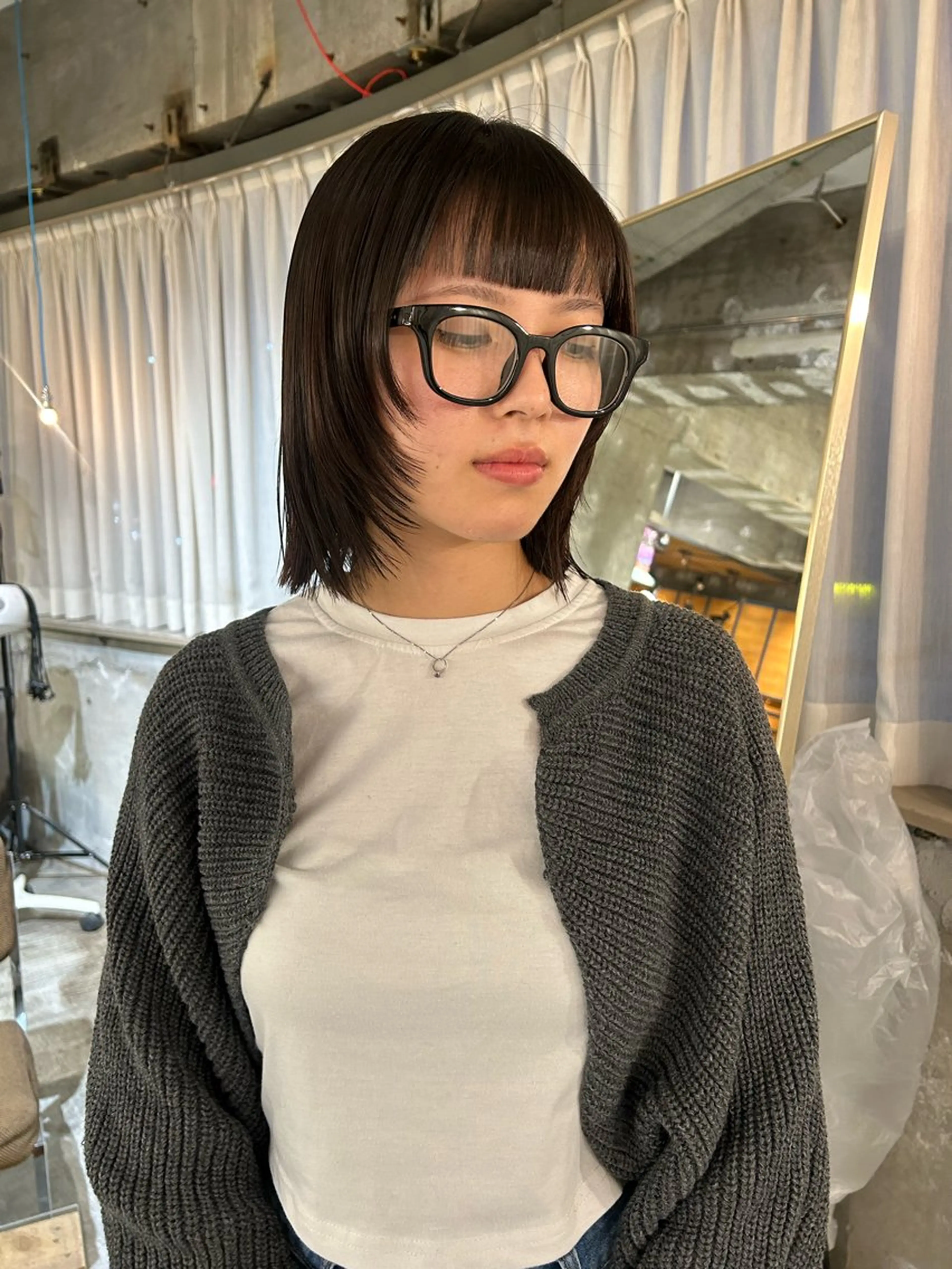 ミディアム カラー ボブ カット ショートカット募集中 /NAGISAのヘアスタイル