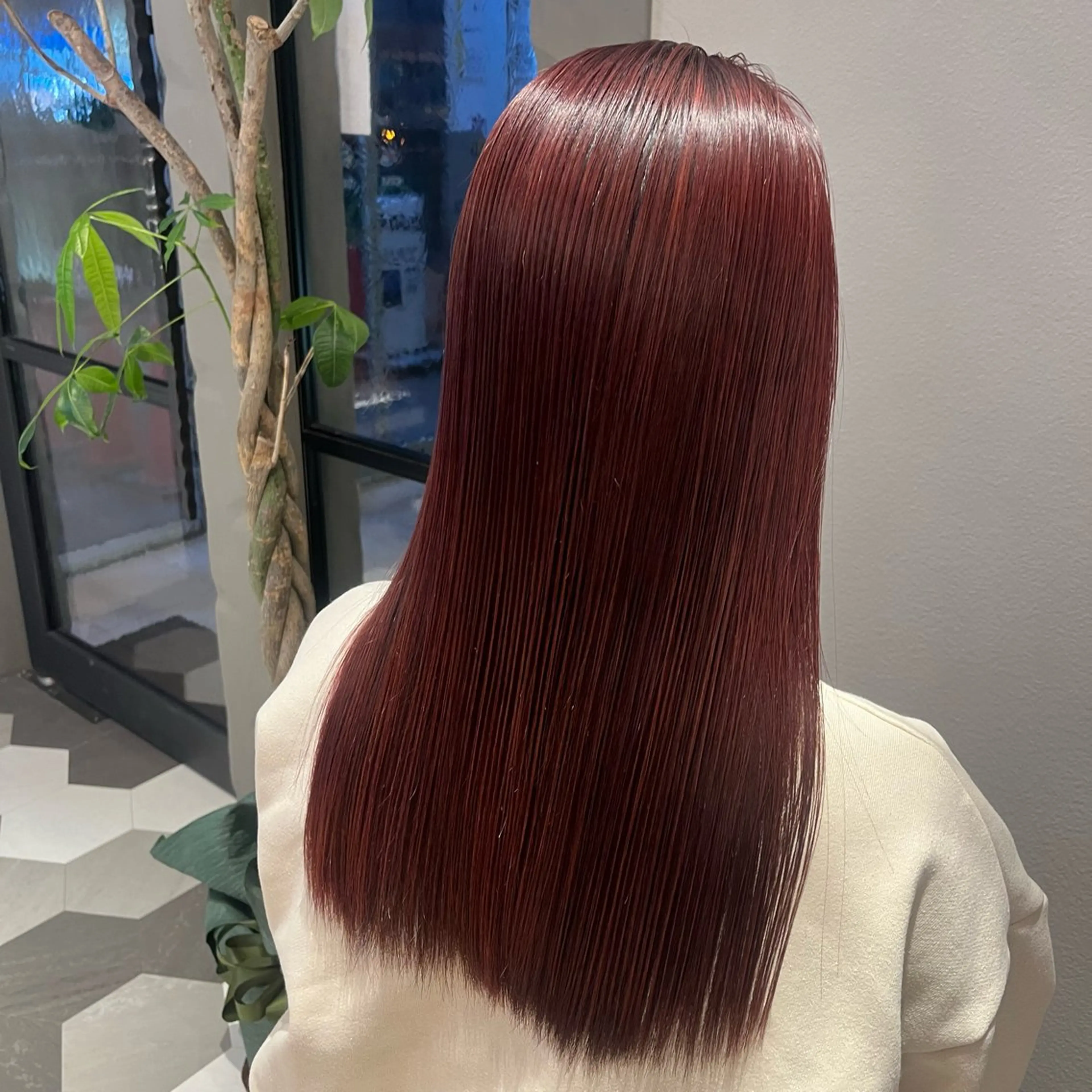 ロング カラー 暖色/顔周り /ヘアメ/あつはのヘアスタイル