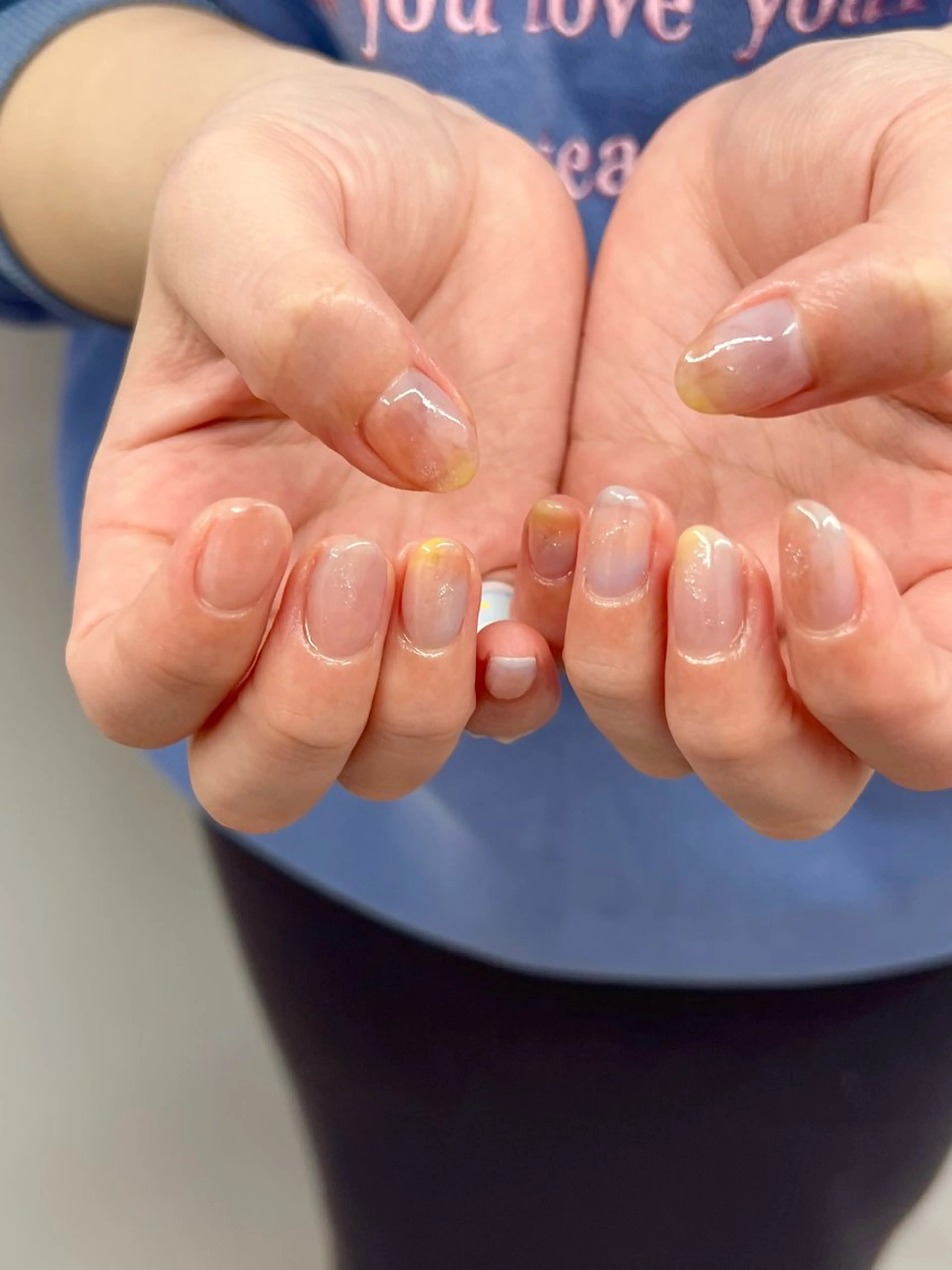 ネイル ジェルネイル マグネットネイル ニュアンスネイル パラジェル パステルネイル ハンドネイル ハンドケア Bana_ Nailのネイルデザイン