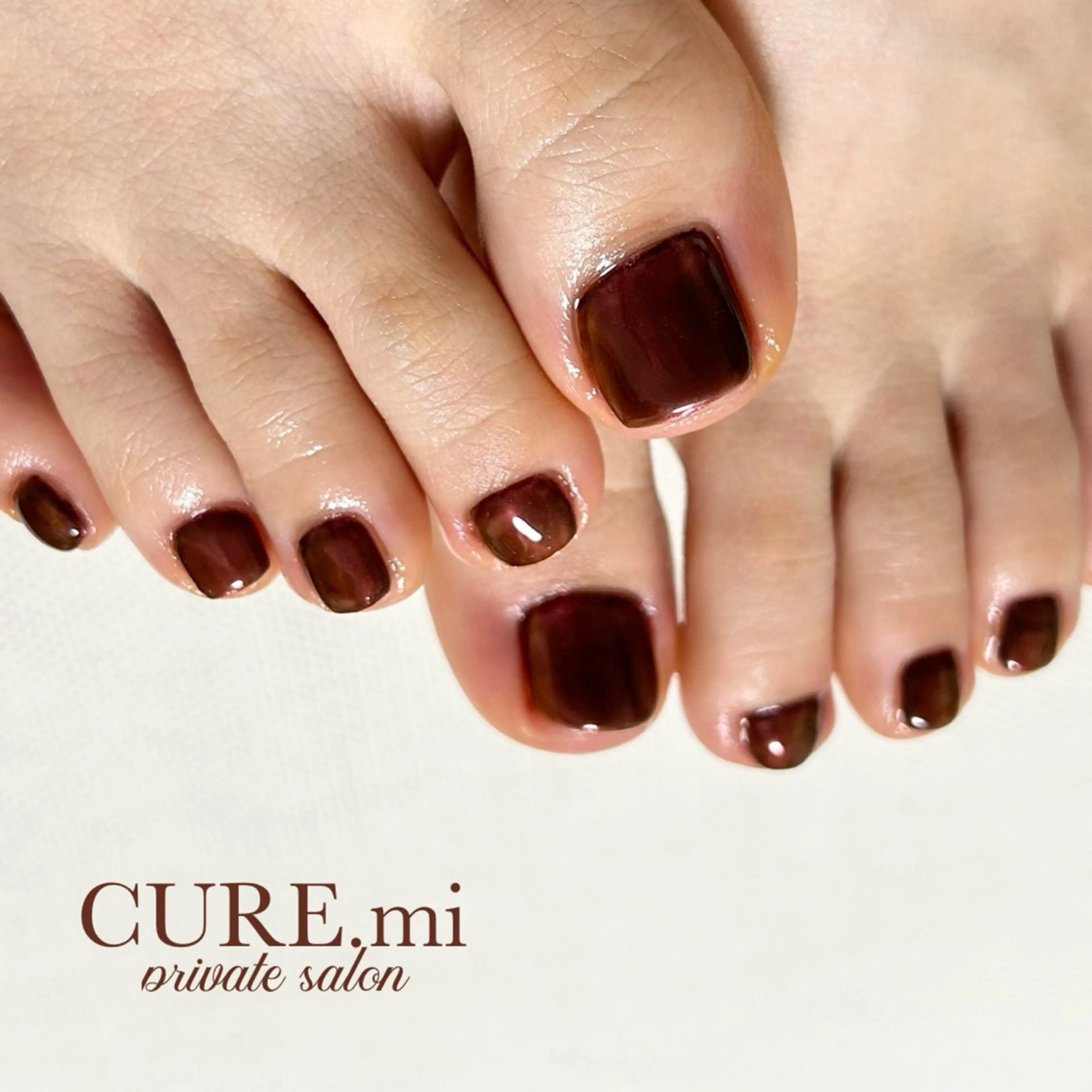 ネイル フットネイル キラキラネイル ワンカラーネイル シンプルネイル フットネイル 伊藤 美香のその他イメージ