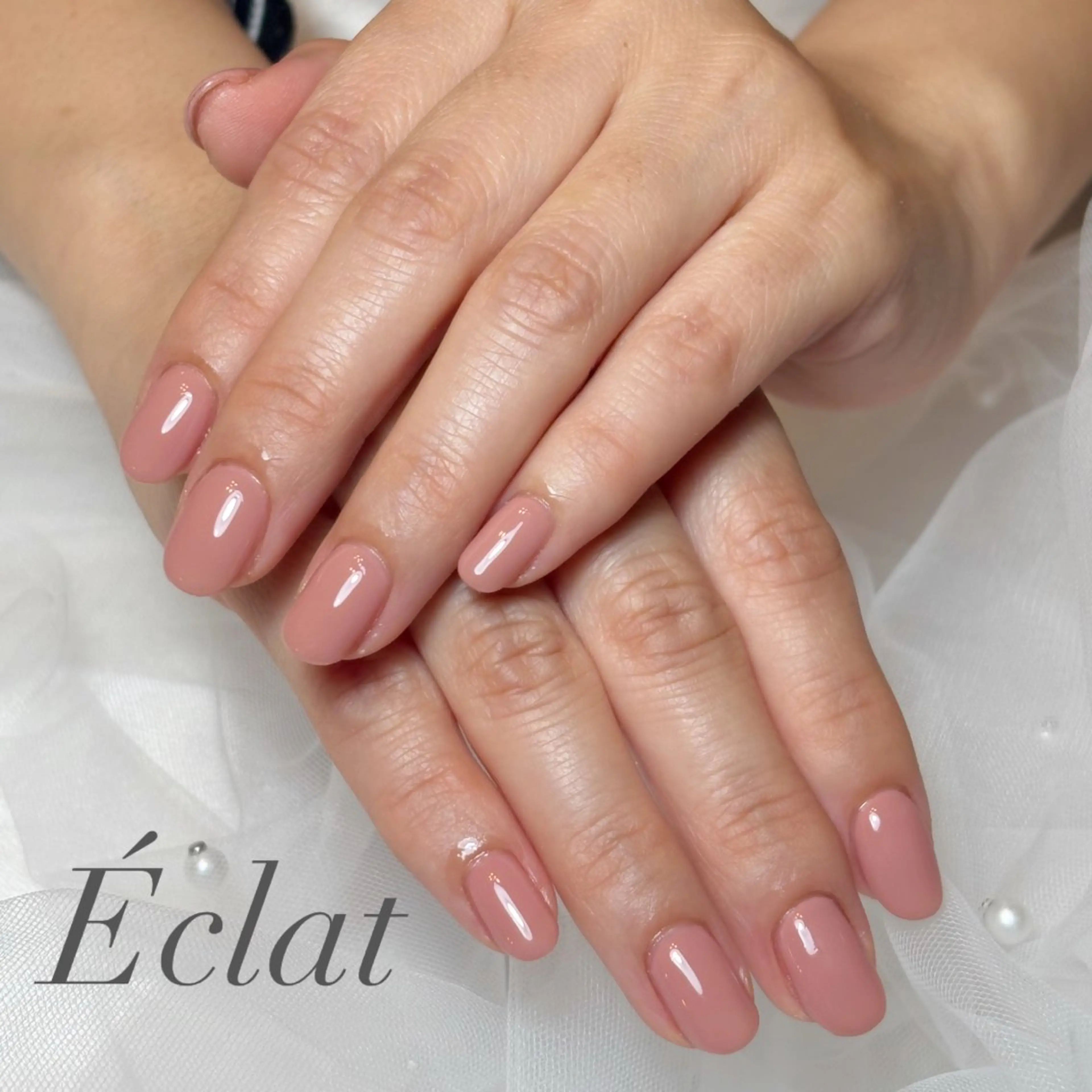 ネイル ワンカラーネイル 春ネイル ハンドネイル nail salon Éclatのネイルデザイン