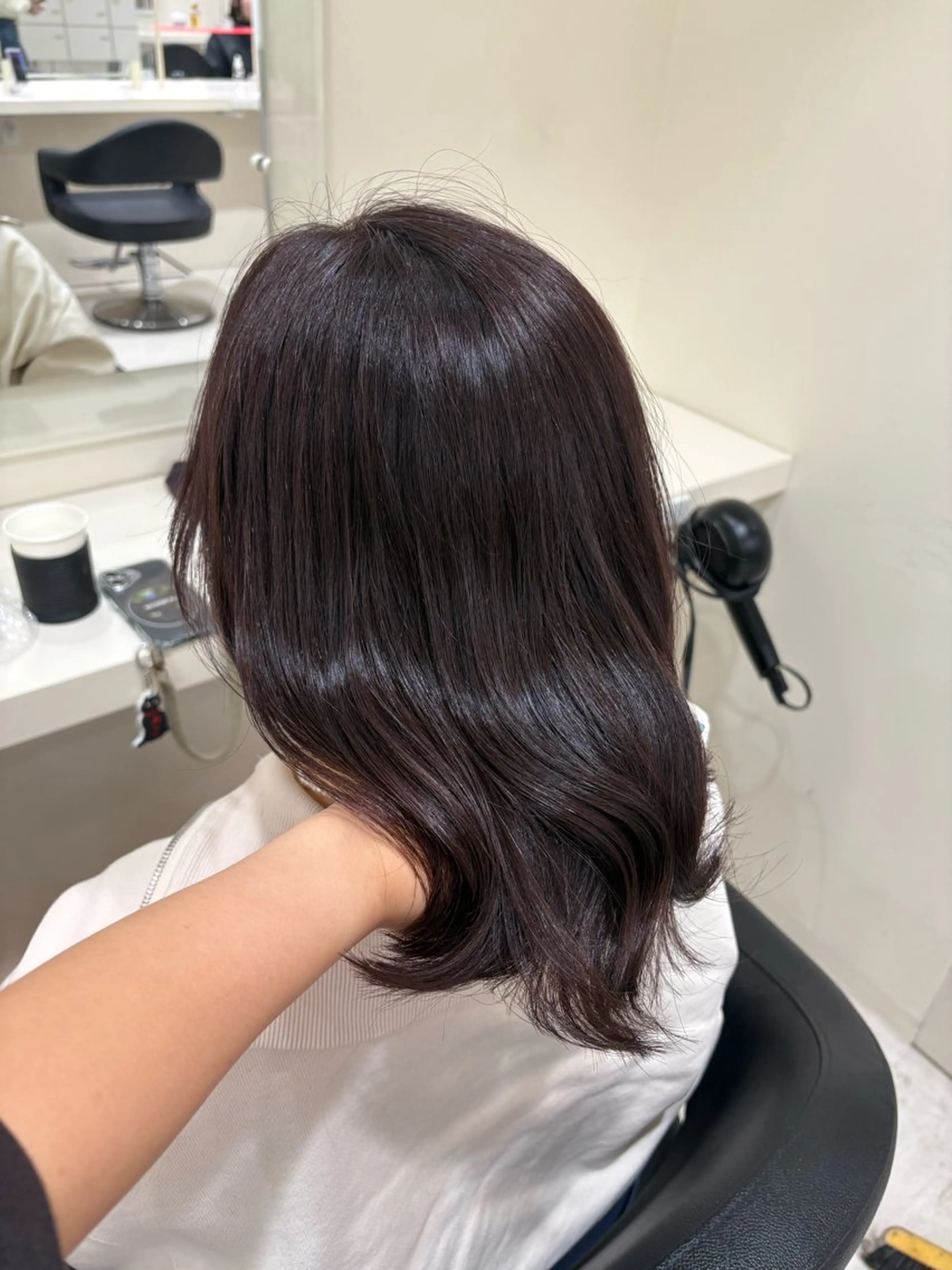 ロング カラー ヘアアレンジ ヘアカラー トリートメント 💟RINNA 艶カラー💟のヘアスタイル