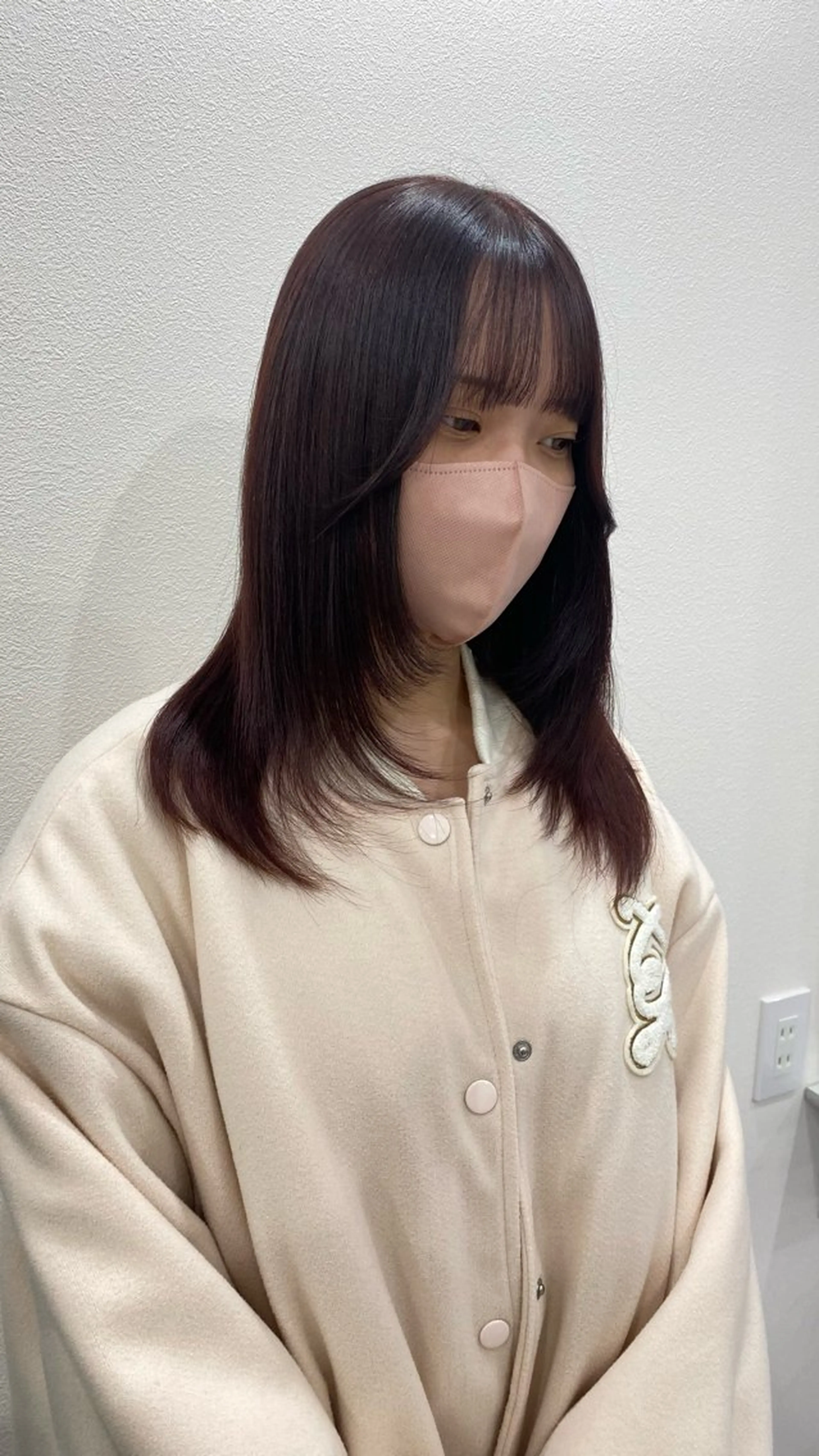 ミディアム カラー ヘアカラー RURI韓国ボブ 🇰🇷タッセルボブのヘアスタイル