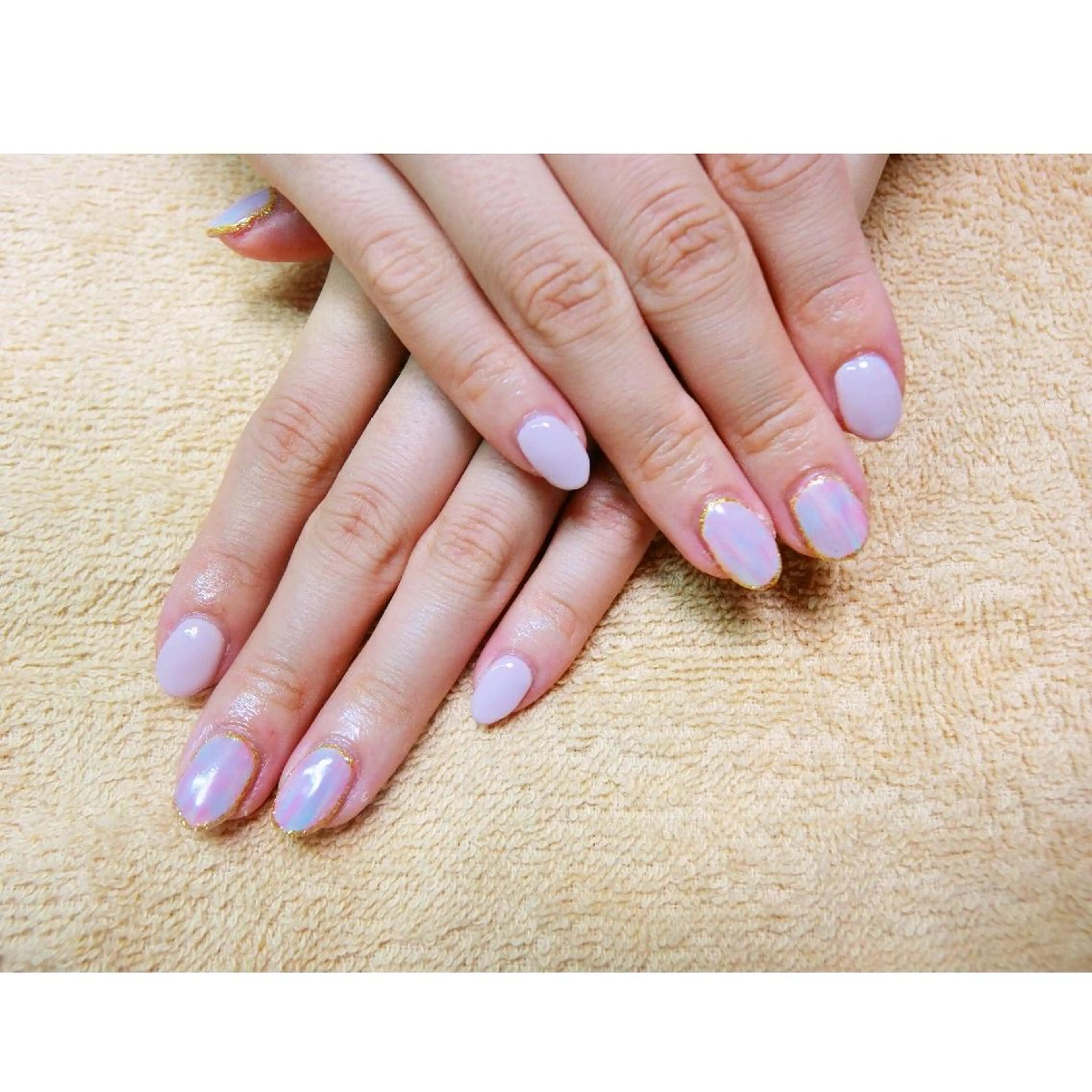 ネイル 痛ネイル/ワンホン/ フィルイン/長さだしのネイルデザイン