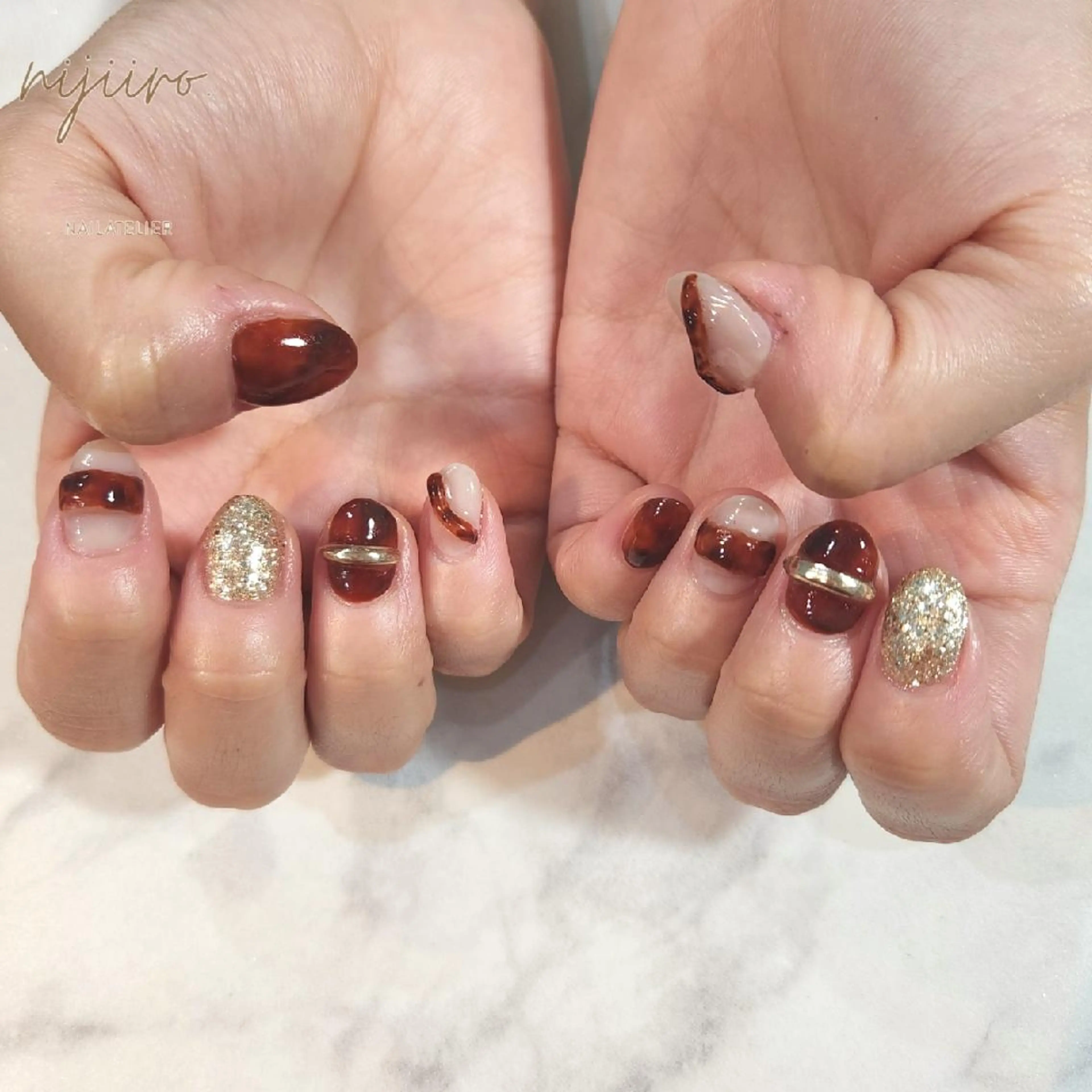 ネイル ハンドネイル nailatelier nijiiro.所属・nijiiro🌈 サトウのネイルデザイン