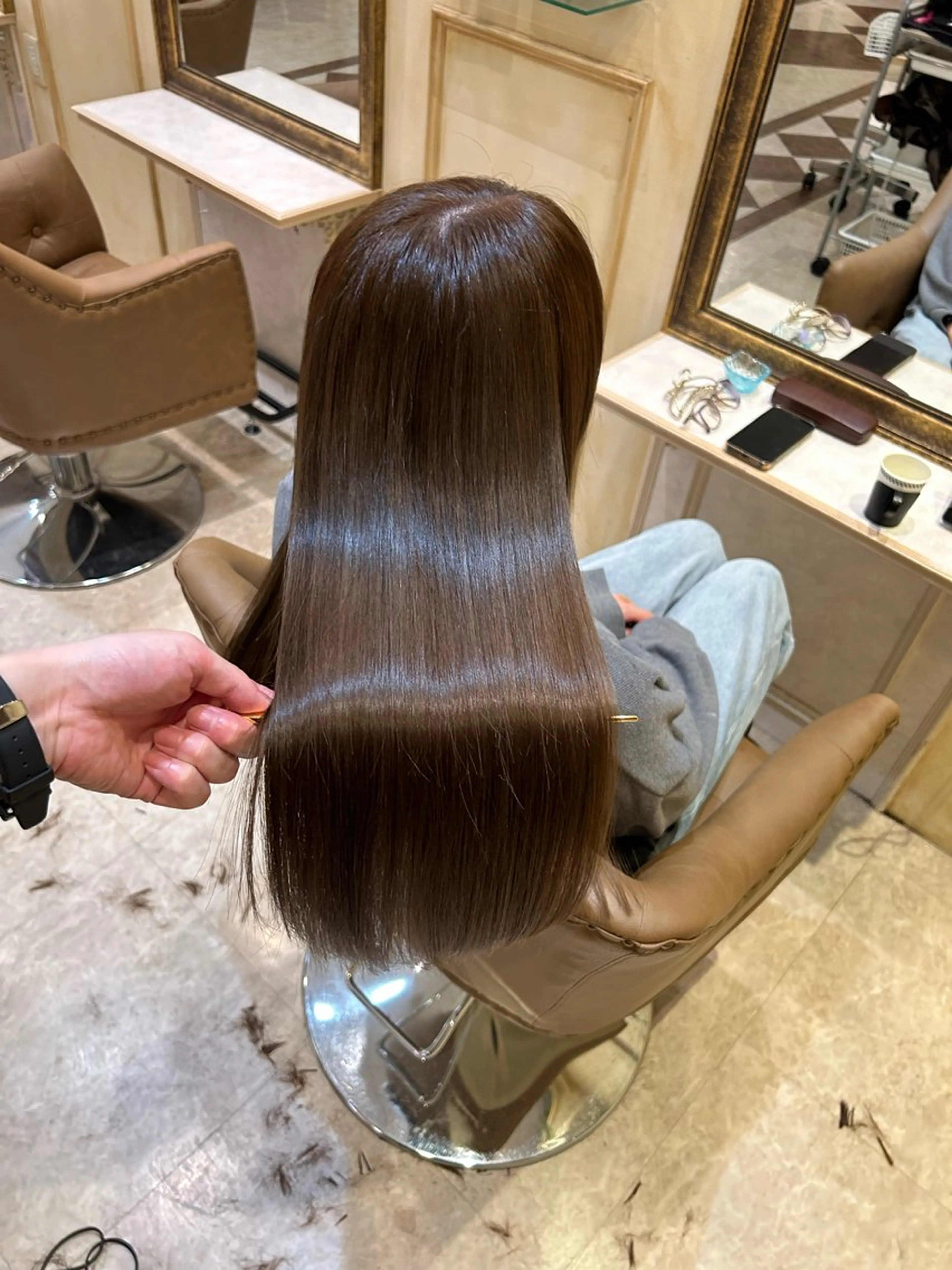 ロング パーマ 髪質改善 縮毛矯正 カット 縮毛矯正 トリートメント 🌹【代表】古川暁 髪質改善縮毛矯正🌹のヘアスタイル