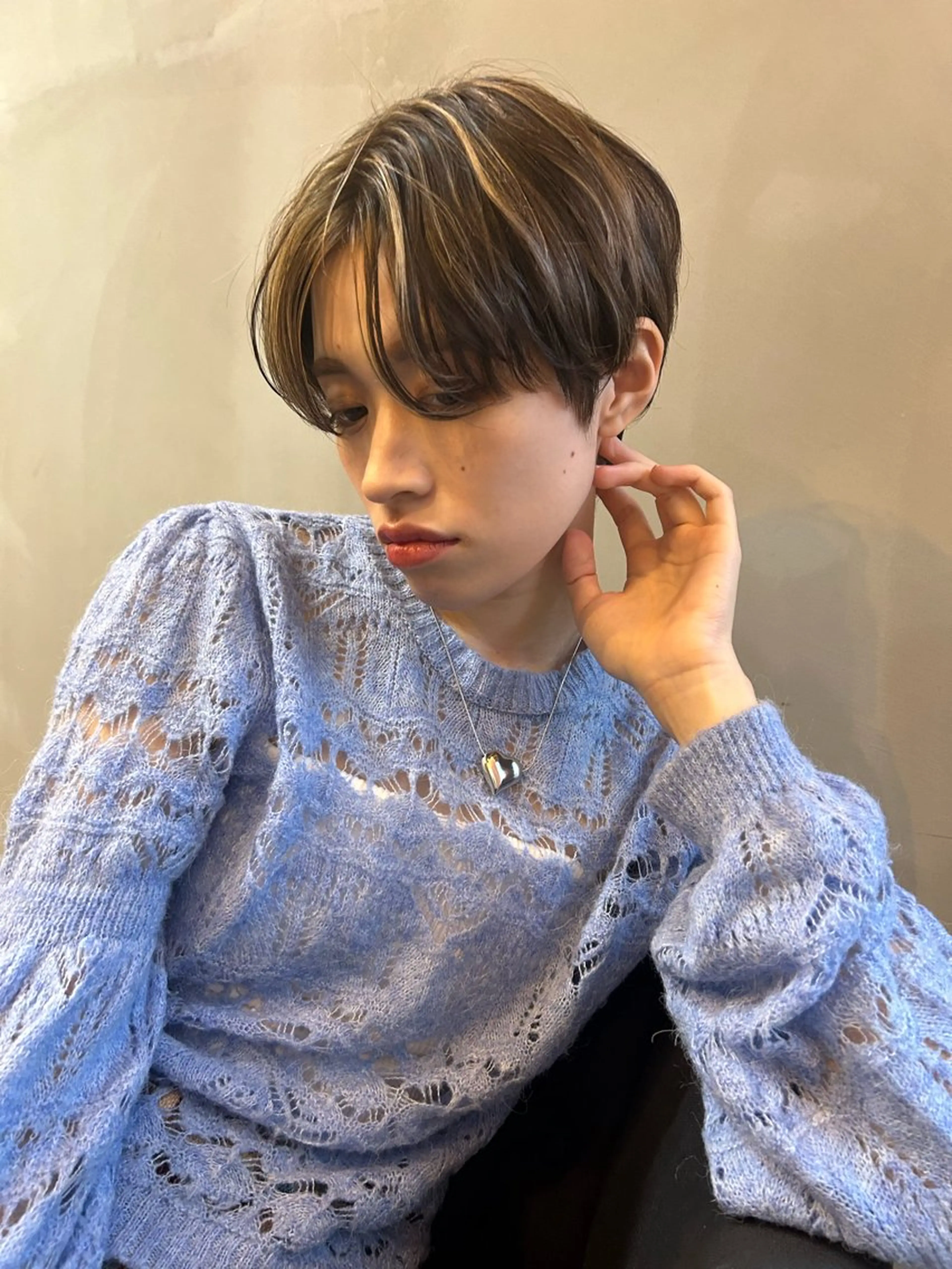 ショート カラー カット ヘアカラー トリートメント ショート/ボブ/ 心斎橋/宮脇美奈のヘアスタイル