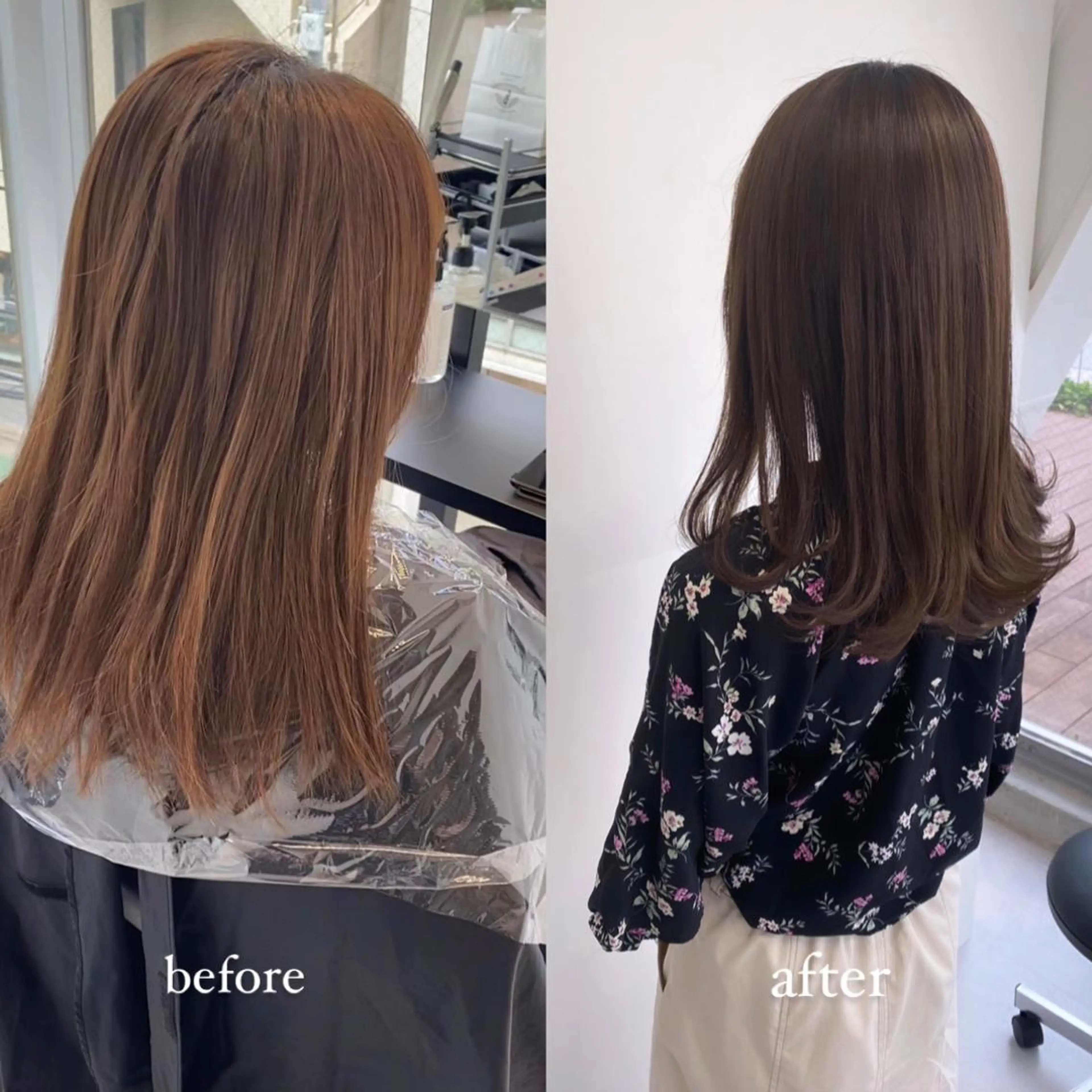 セミロング カラー カット ヘアカラー salowin JIYUGAOKA所属・マンツーマン半個室 tamuraのヘアスタイル