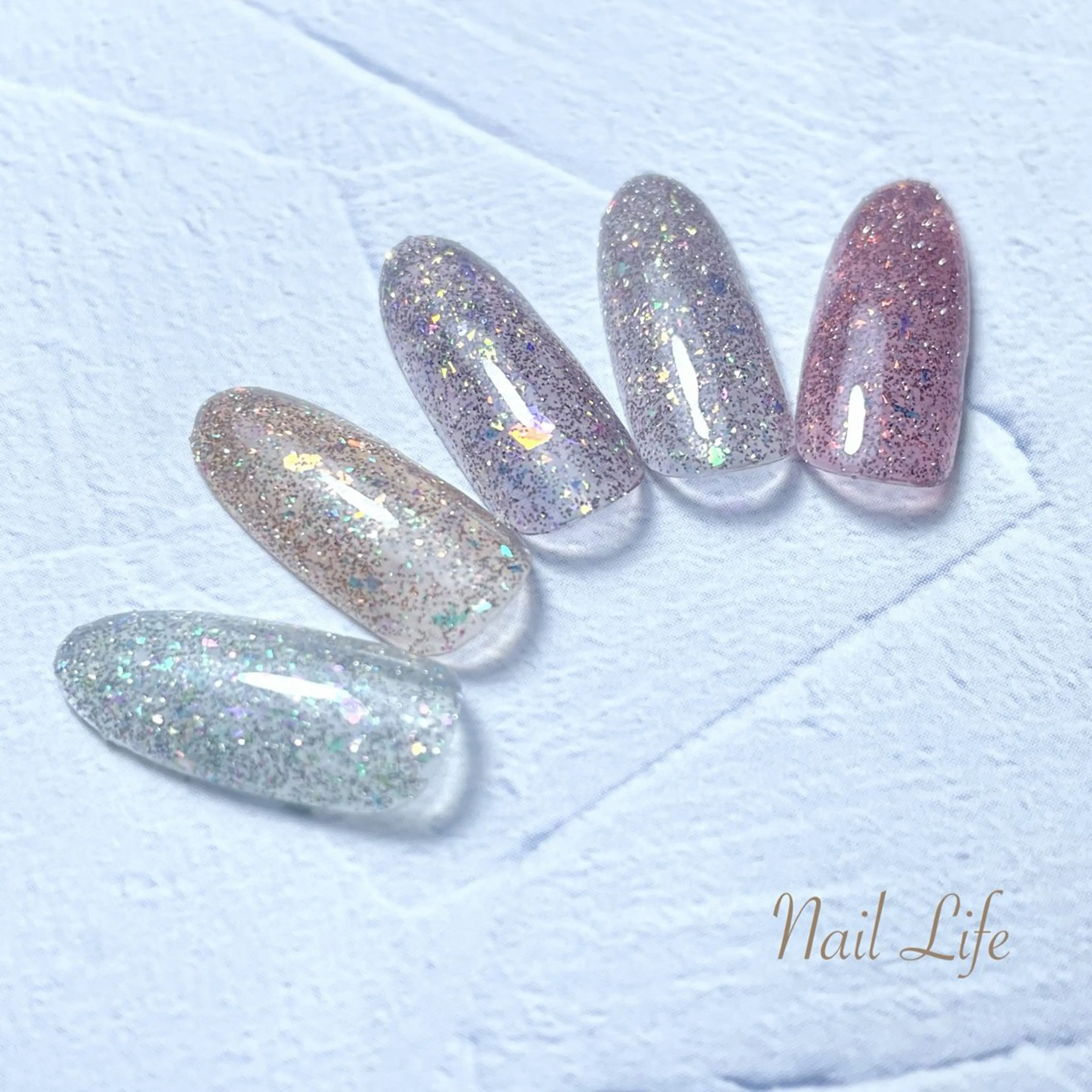 ネイル フラッシュネイル キラキラネイル 大嶋 めぐみのネイルデザイン