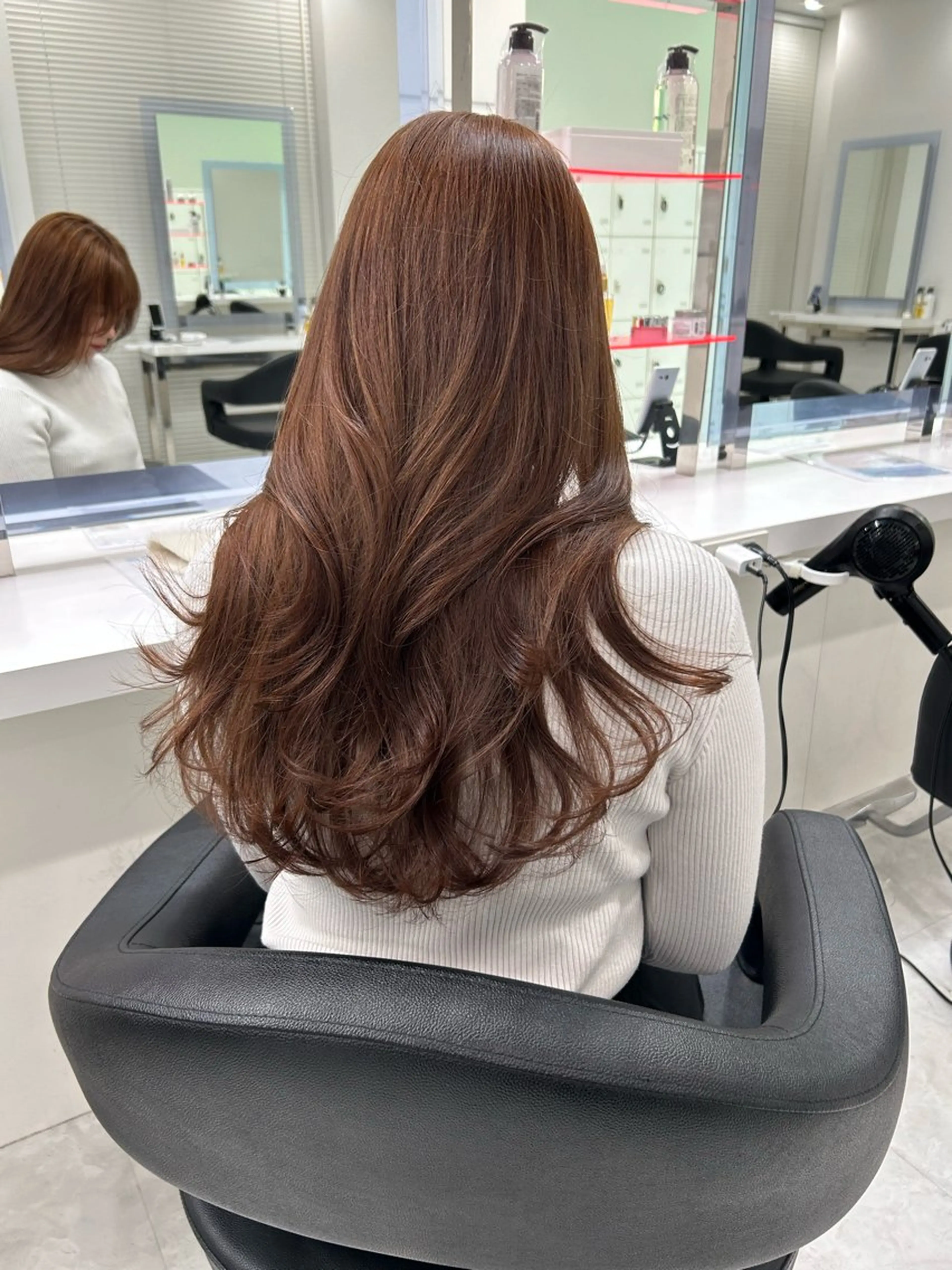 ロング カラー ブリーチ ダブルカラー ブリーチなしカラー 韓国カット/ パーマ/KOTAのヘアスタイル