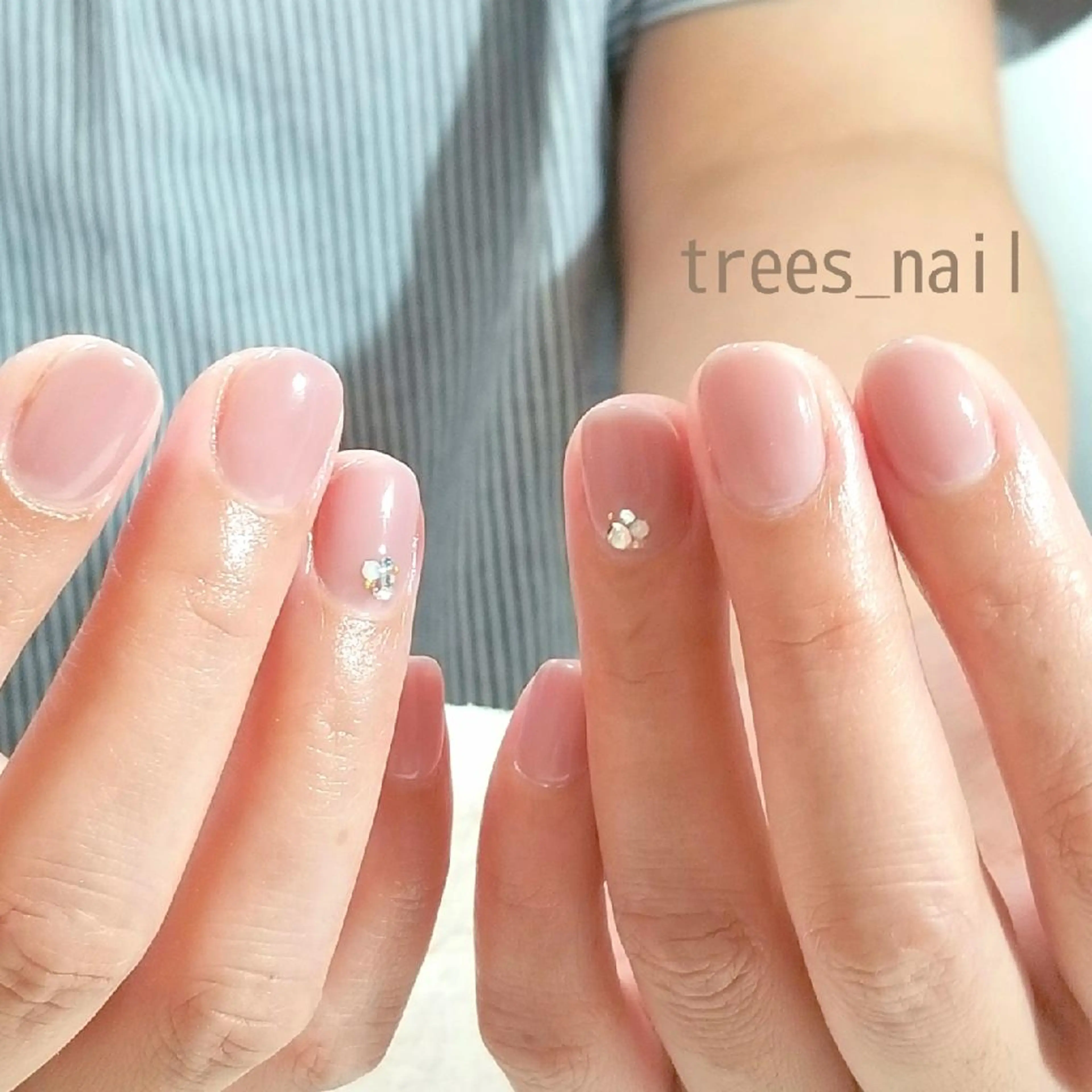 ネイル ジェルネイル ショートネイル シンプルネイル trees_ nailのネイルデザイン