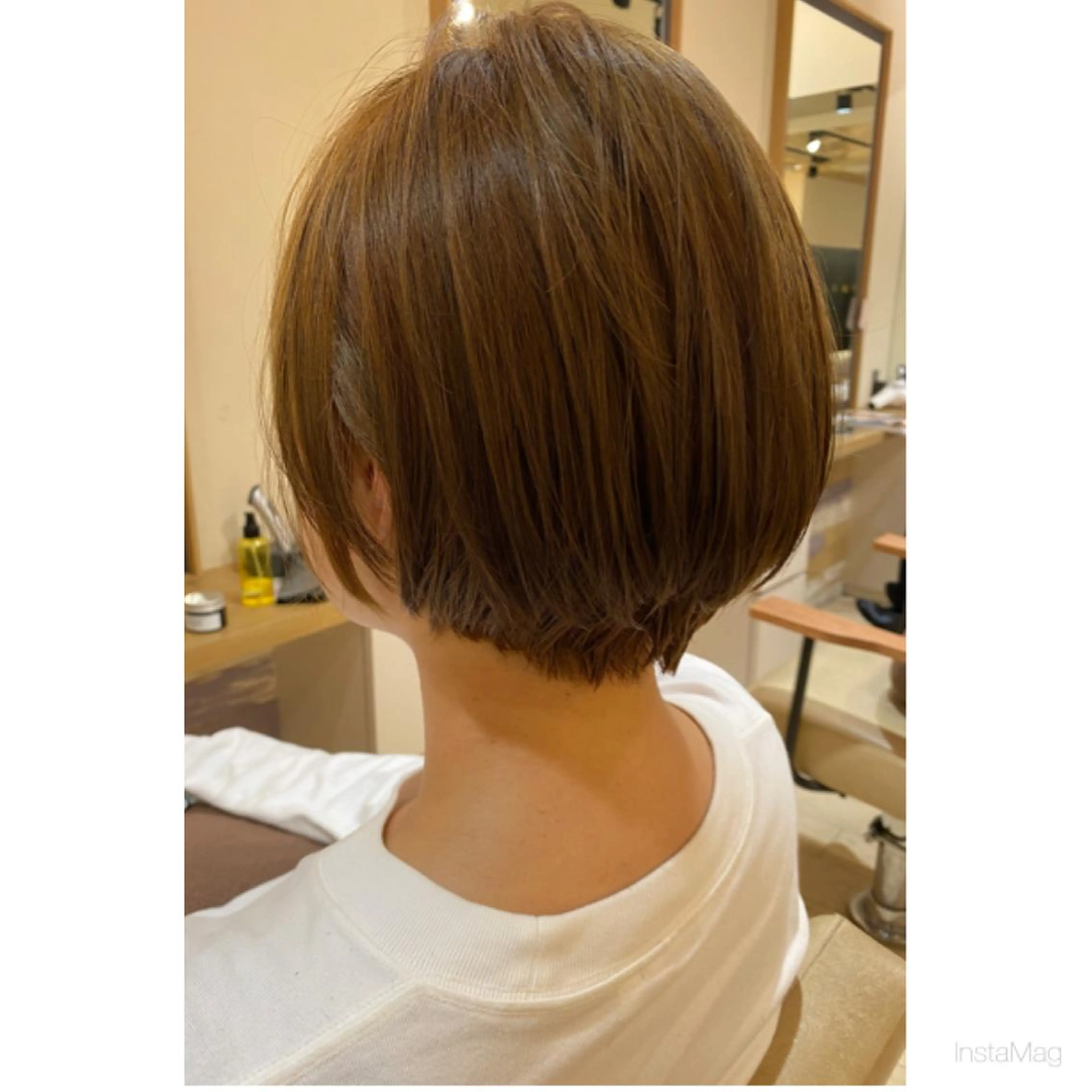 ショート ショートボブ ボブ ショートヘア 岩間 香純のヘアスタイル