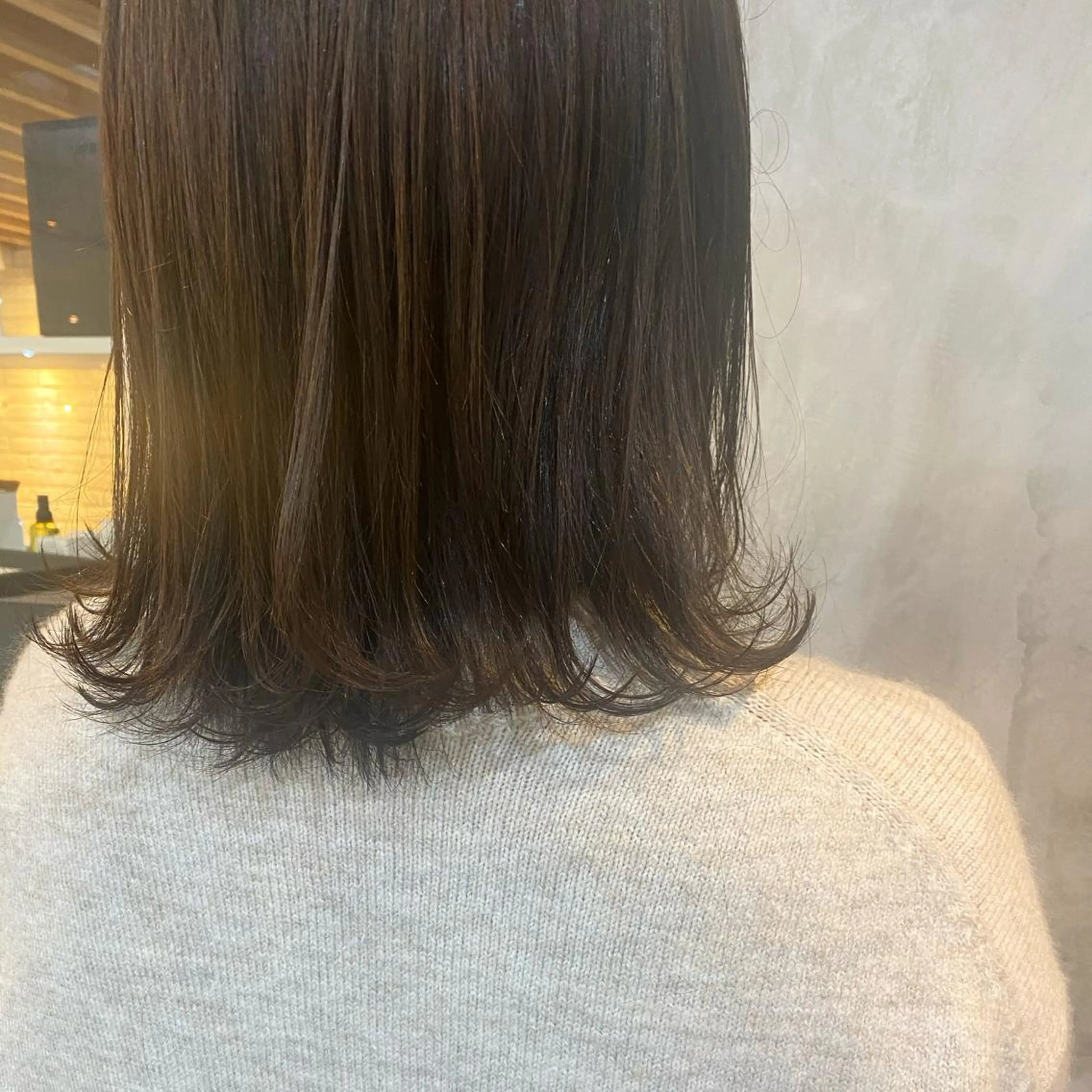 ショート カラー ヘアアレンジ ブラウンカラー オリーブブラウン stylist/蛯谷 珠里のヘアスタイル