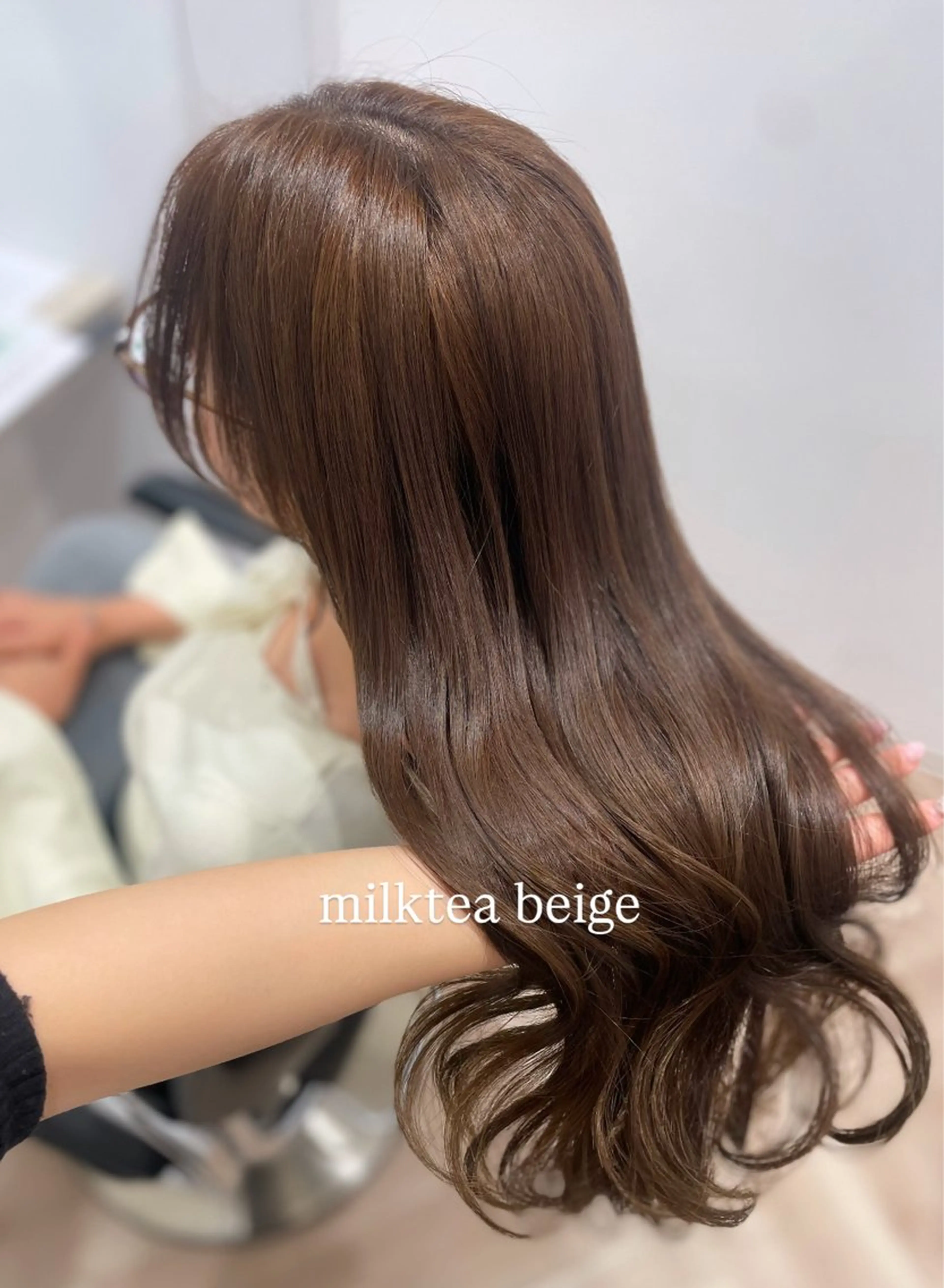 ロング ヘアカラー 顔まわり🎀ピンク 💖ゆうなのヘアスタイル