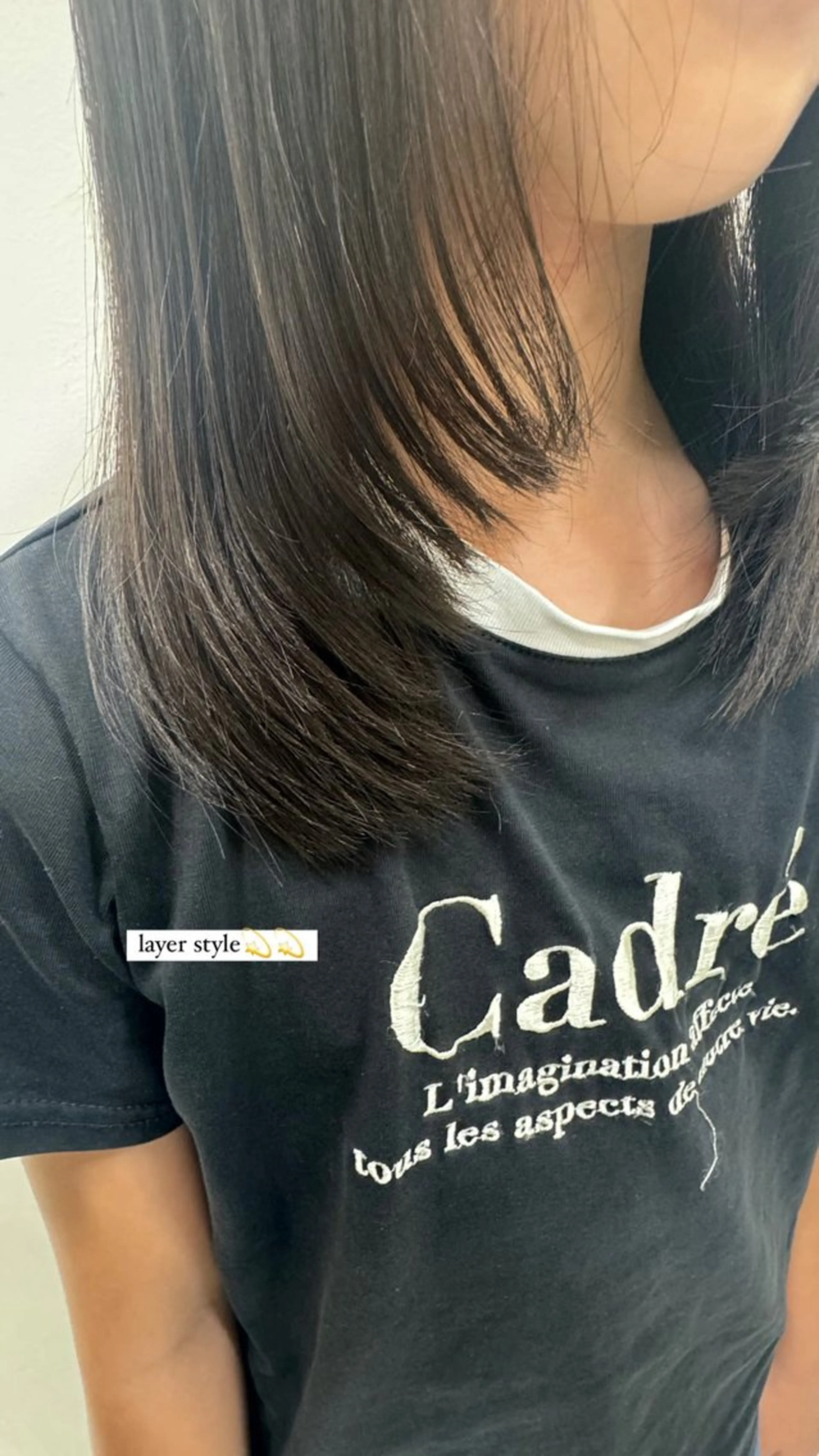 ミディアム 小達 陽菜のヘアスタイル