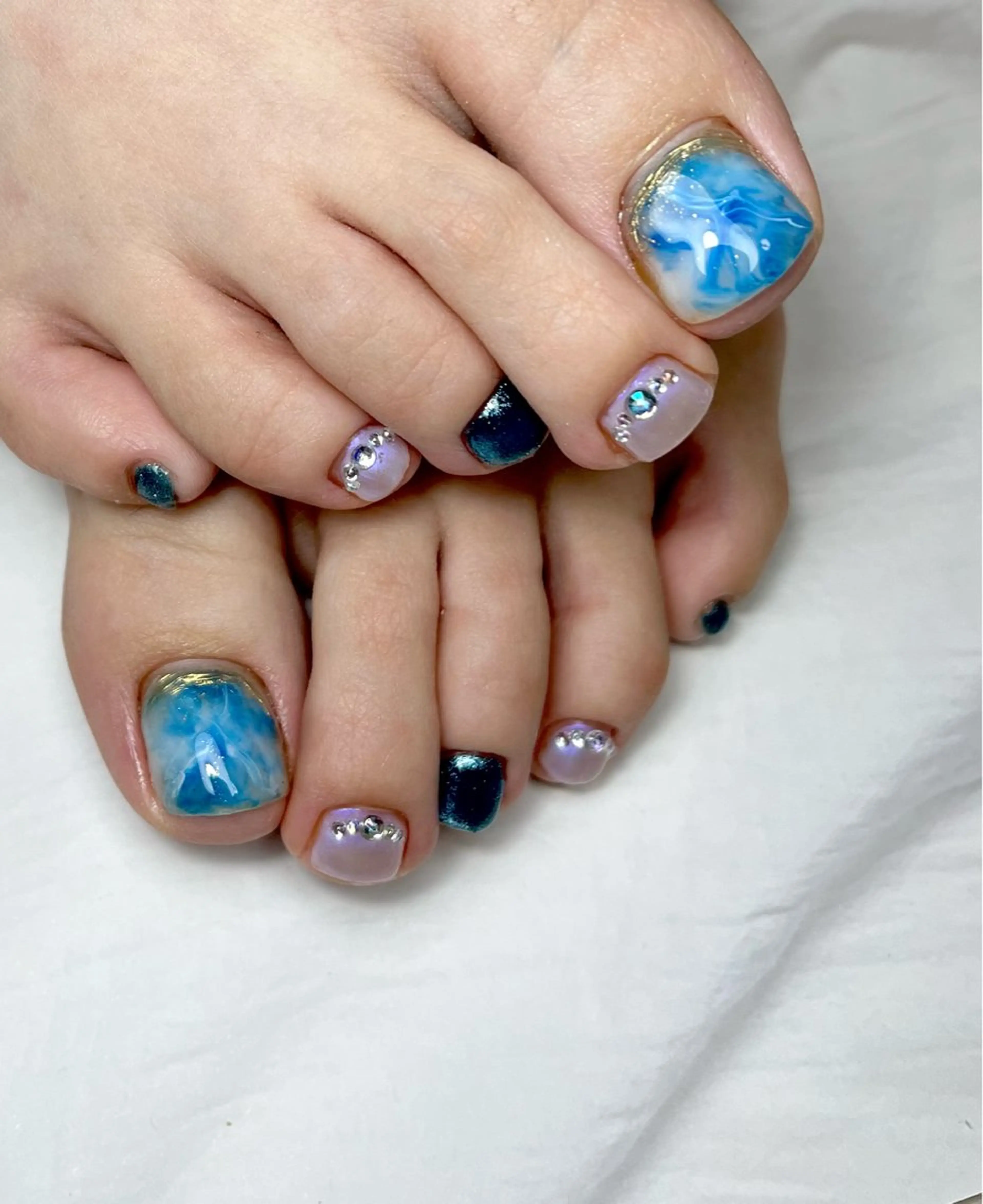 フットネイルつけ放題の写真