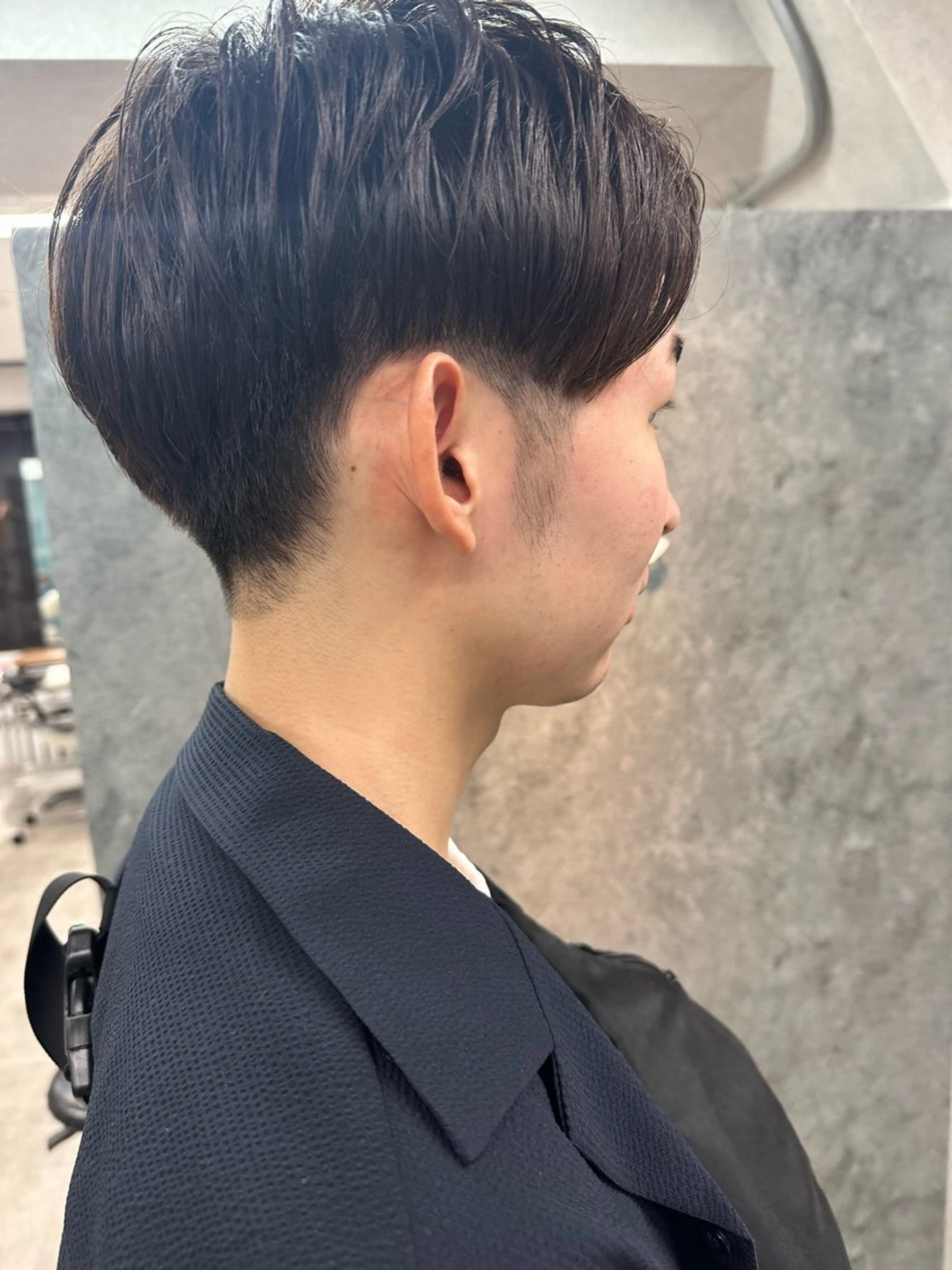 メンズ センターパート ツーブロック カット Noy所属・Noyヨシモト ヒロトのヘアスタイル