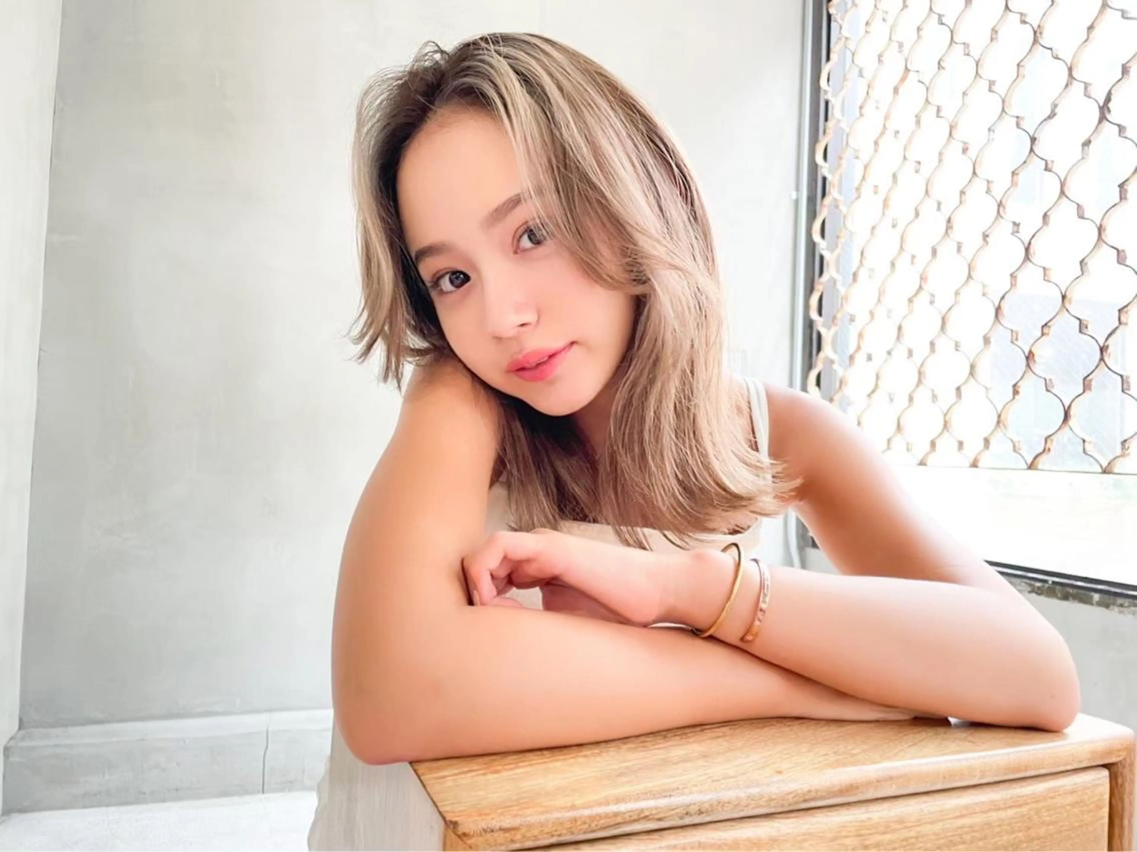 ロング カラー 外国人風カラー MUSASHI ブリーチカラー◎のヘアスタイル