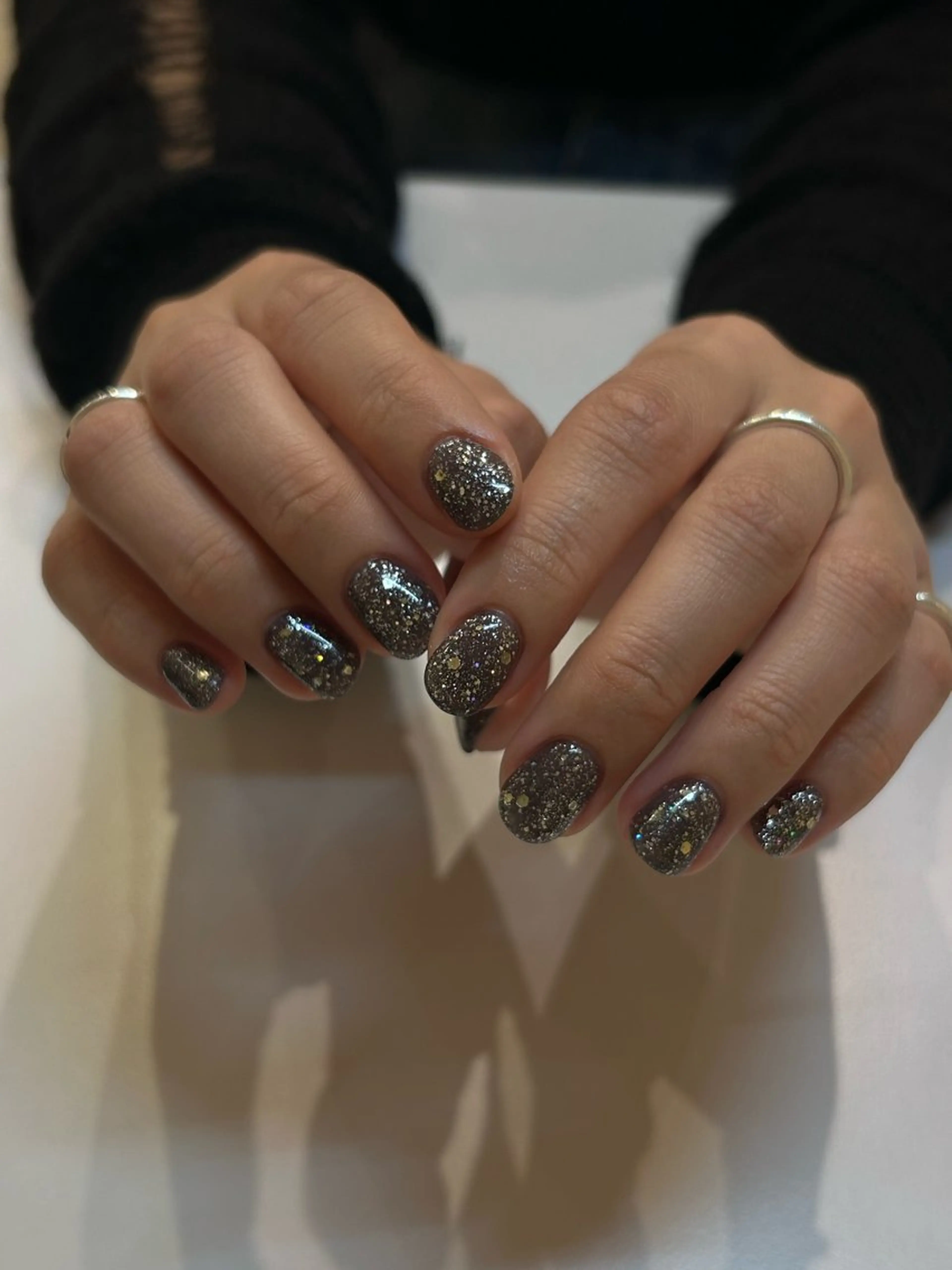 ネイル キラキラネイル ラメ(グリッター) ワンカラーネイル ハンドネイル ayumi ／明治神宮前・表参道のネイルデザイン