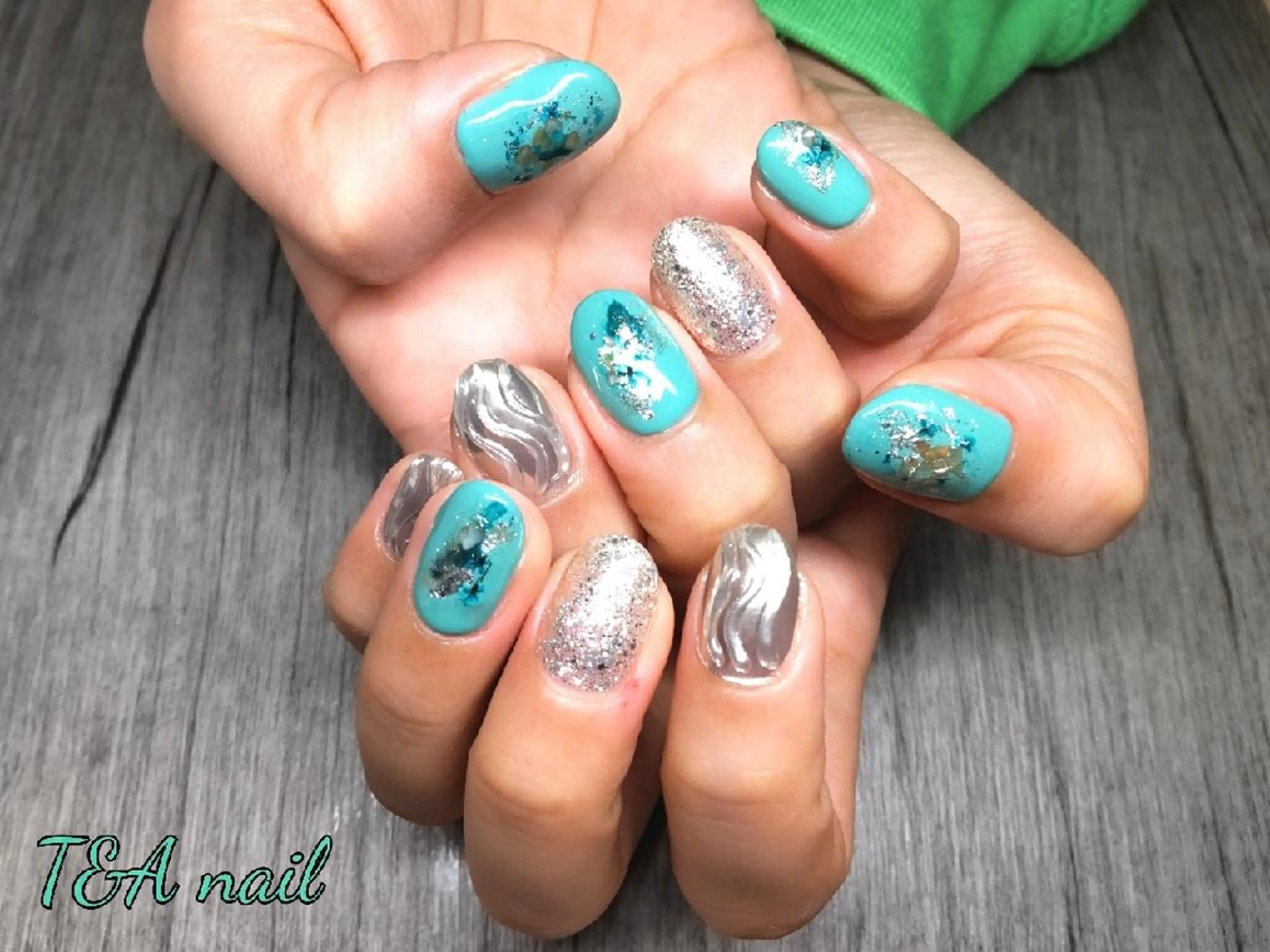 ミディアム ネイル ジェルネイル ニュアンスネイル スカルプネイル 春ネイル ハンドネイル T&A nailのネイルデザイン