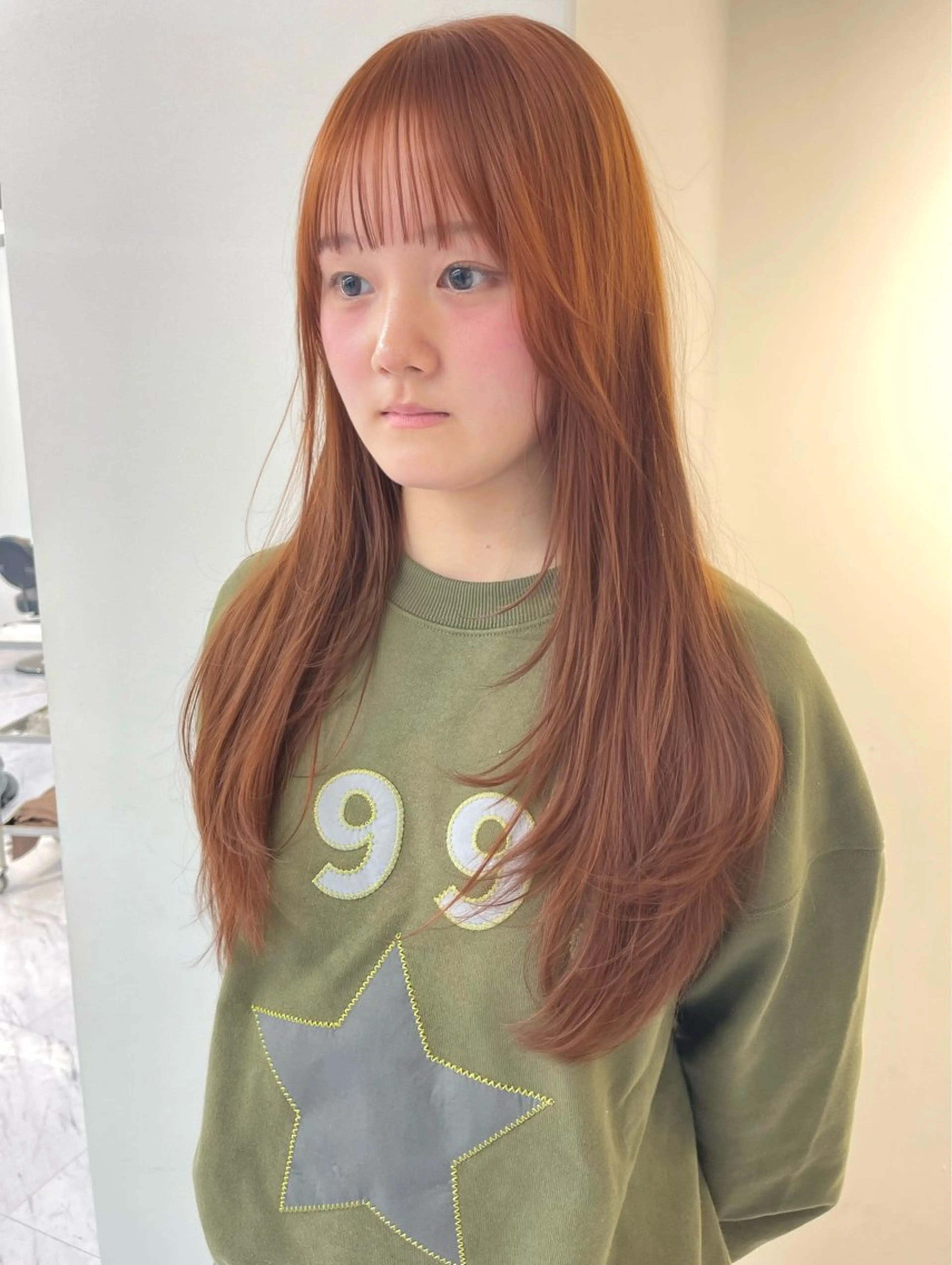 ロング カラー ベージュカラー ブリーチ ケアブリーチ デザインカラー ダブルカラー カット ヘアカラー TATSUブリーチ/ ミルクティーベージュのヘアスタイル