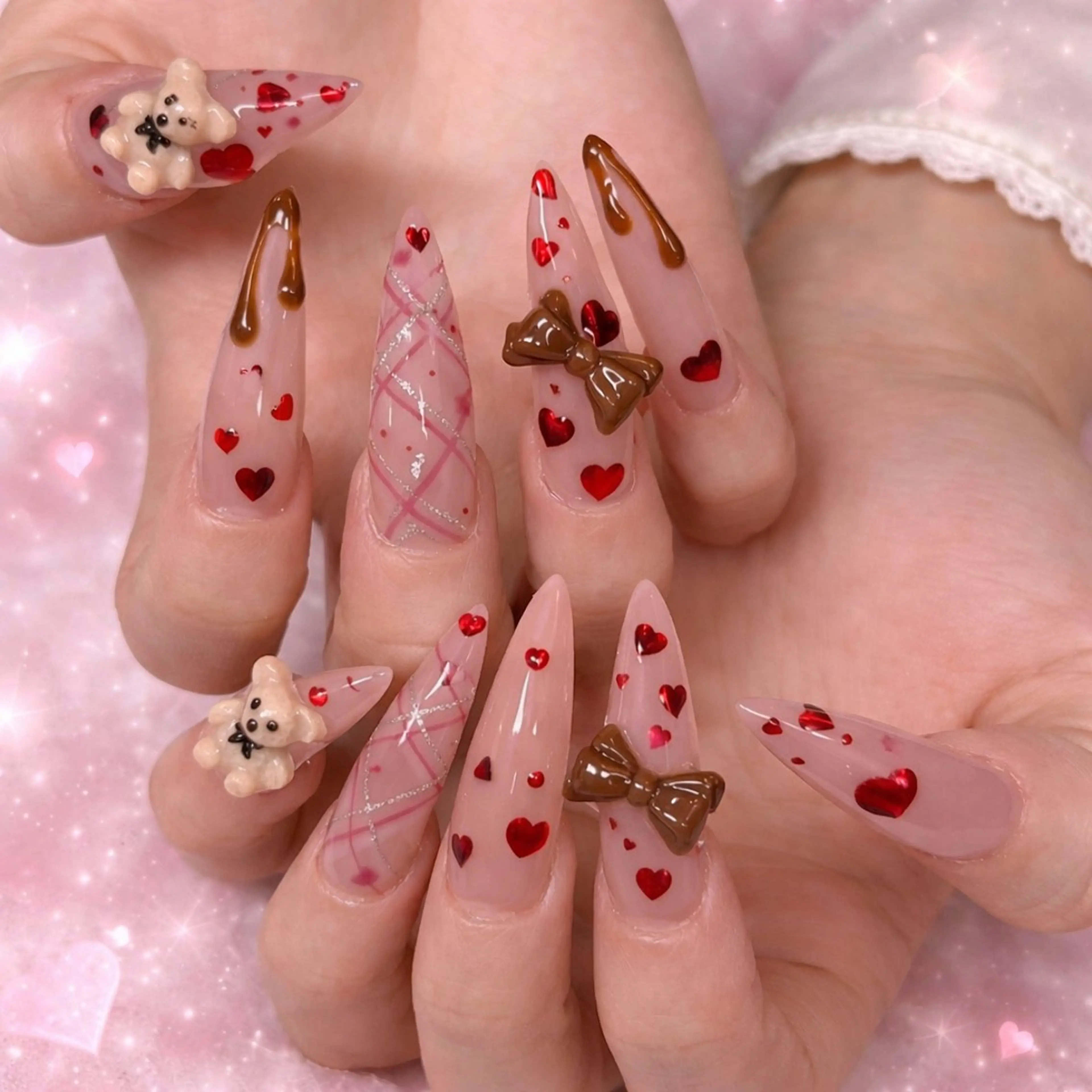 ネイル ジェルネイル 韓国ネイル シンプルネイル ワンホンネイル 「Honey NAIL新宿店」所属・Honey スカルプ専門店のネイルデザイン