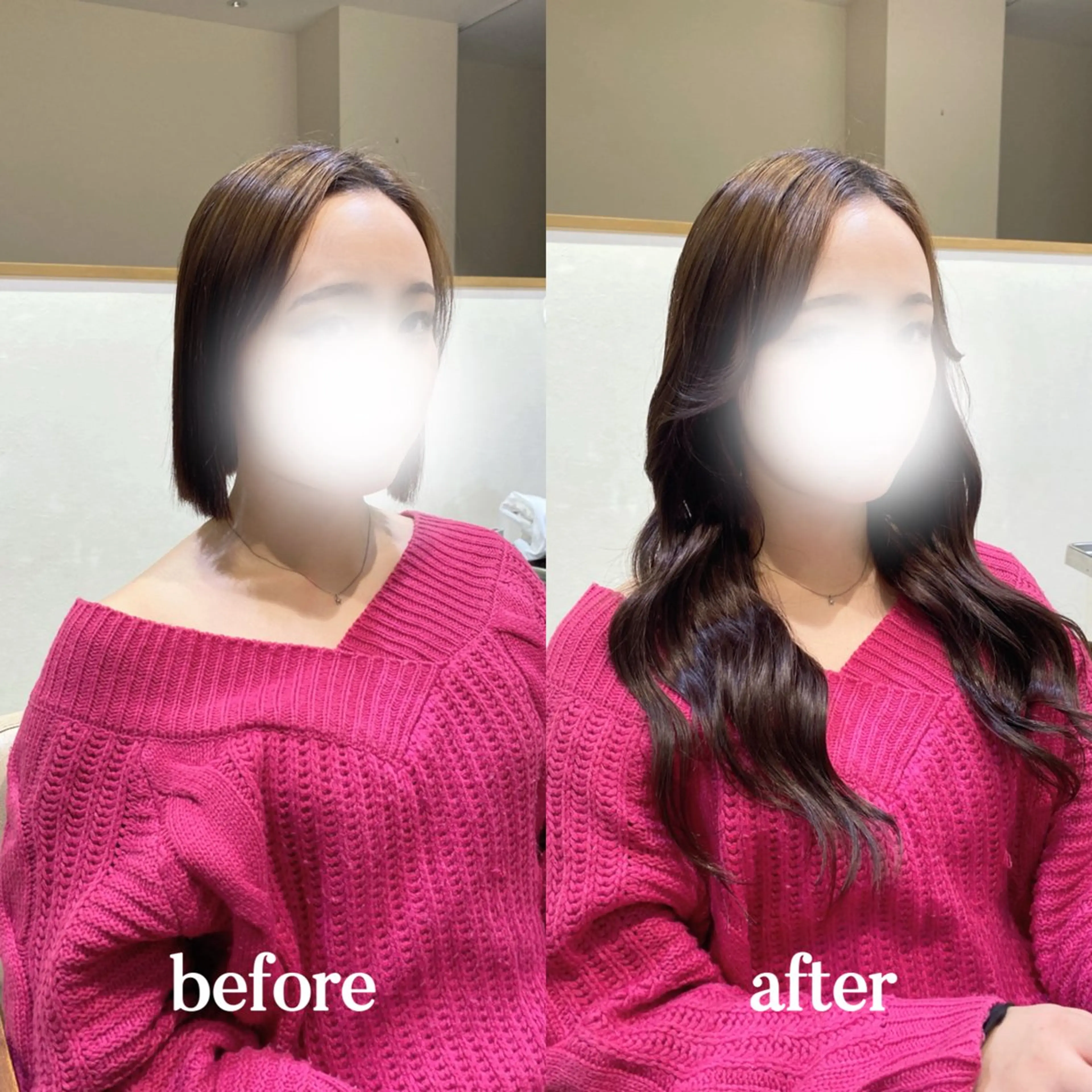 エクステ 𝐲𝐮𝐮𝐦𝐢 エクステ/ 艶カラーのヘアスタイル