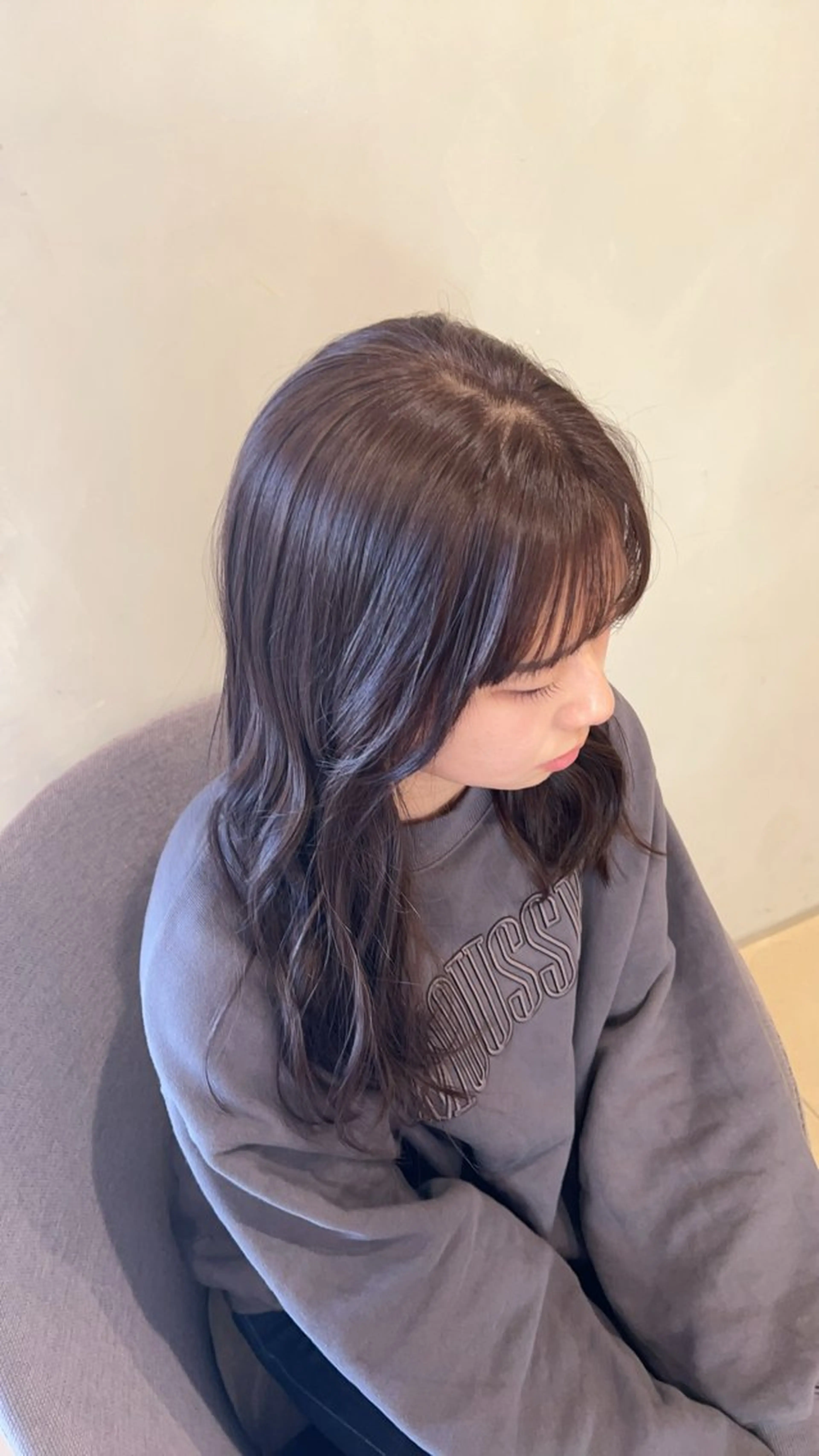 セミロング カラー ベージュカラー カノエ宇部厚南店 ／もも加のヘアスタイル