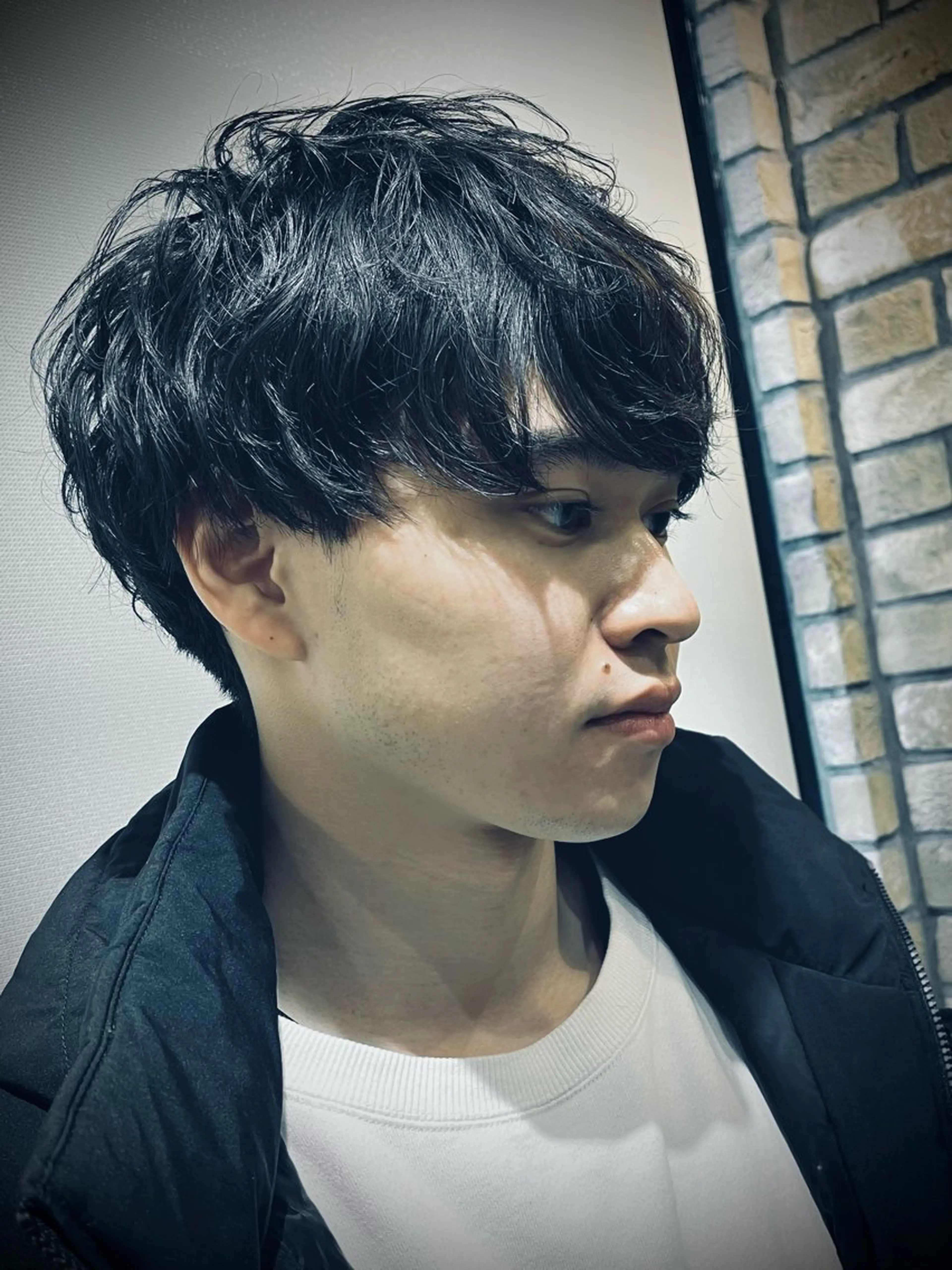 ショート パーマ メンズ マッシュ メンズパーマ レイヤーカット ニュアンスパーマ カット パーマ トリートメント Monan渋谷所属・Monan渋谷 YUUKIのヘアスタイル