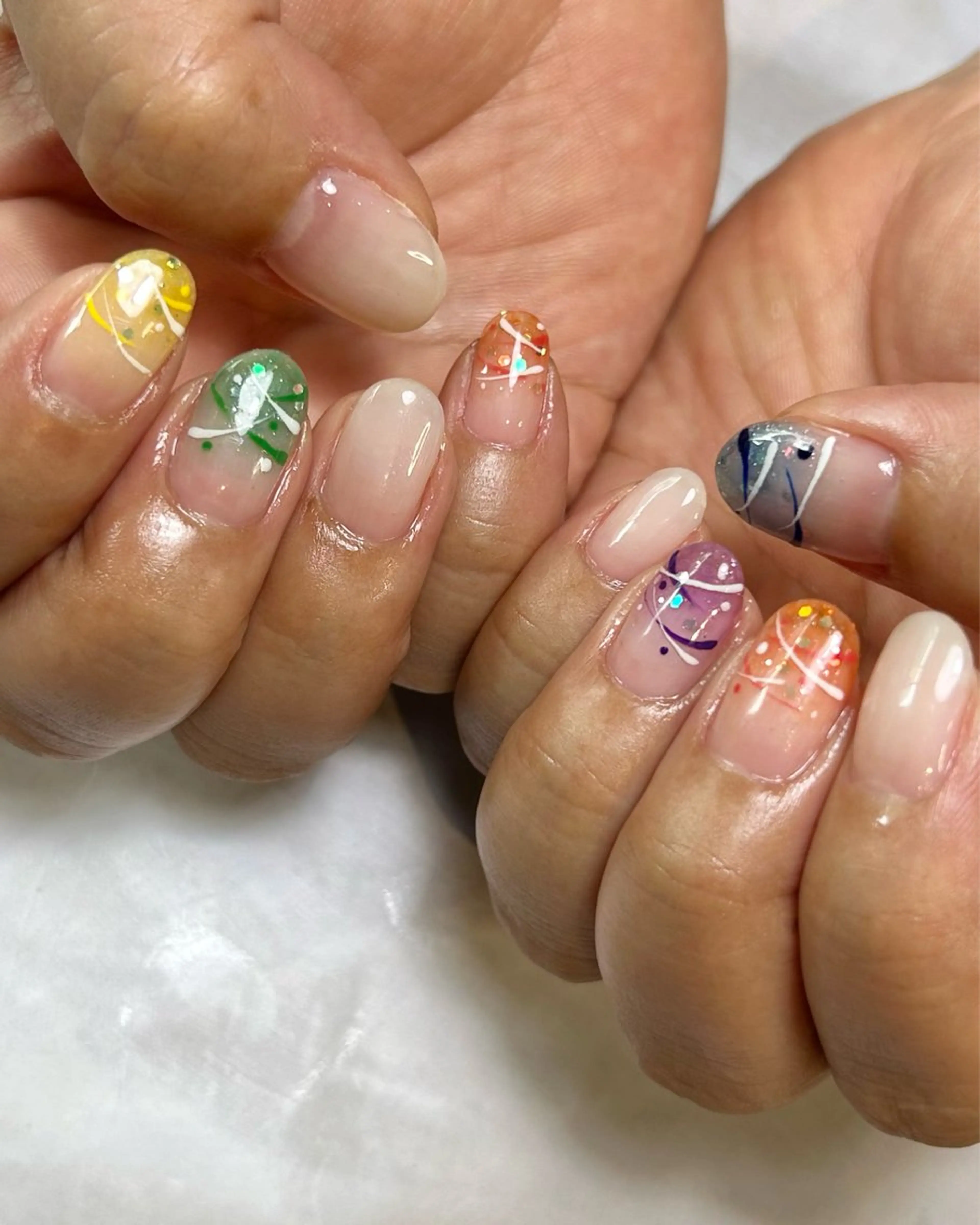 ネイル 持ち込み ハンドネイル Reflection marikoのネイルデザイン