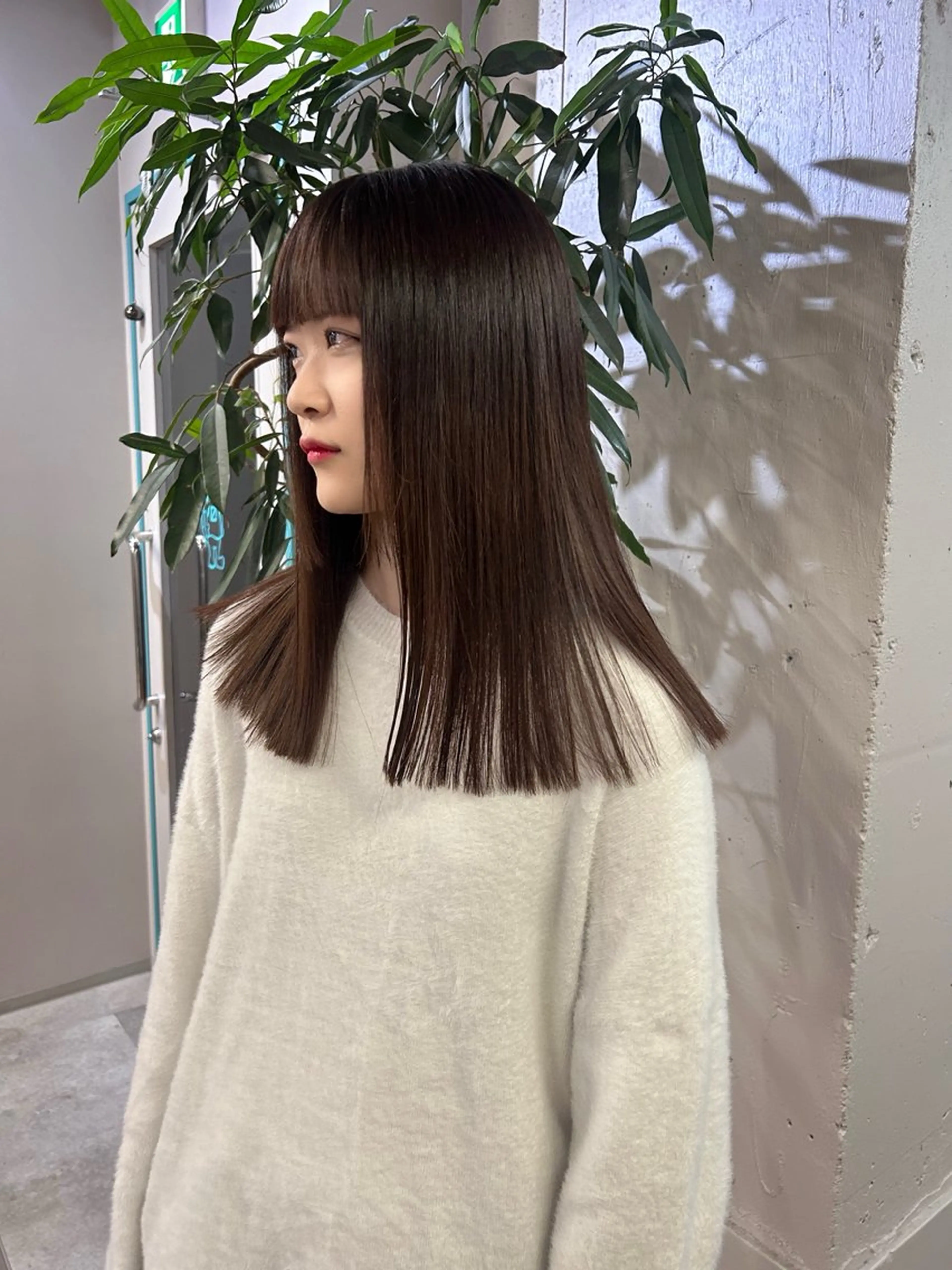 セミロング モデル募集中🥚福岡 kii anju🐄のヘアスタイル