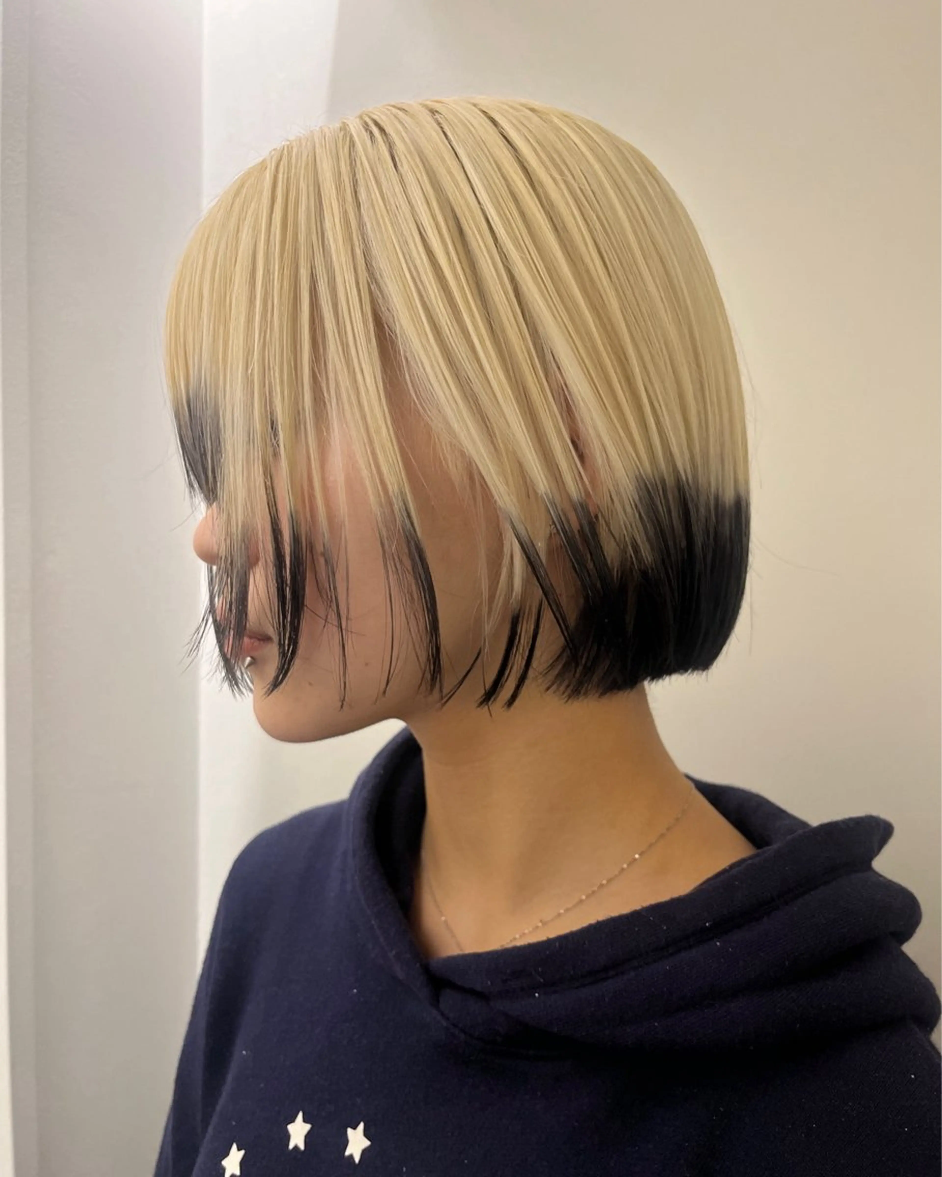 ショート カラー 抜きっぱなしブロンド デザインカラー ヘアカラー 吉祥寺/個性派/ kazuha🩰のヘアスタイル