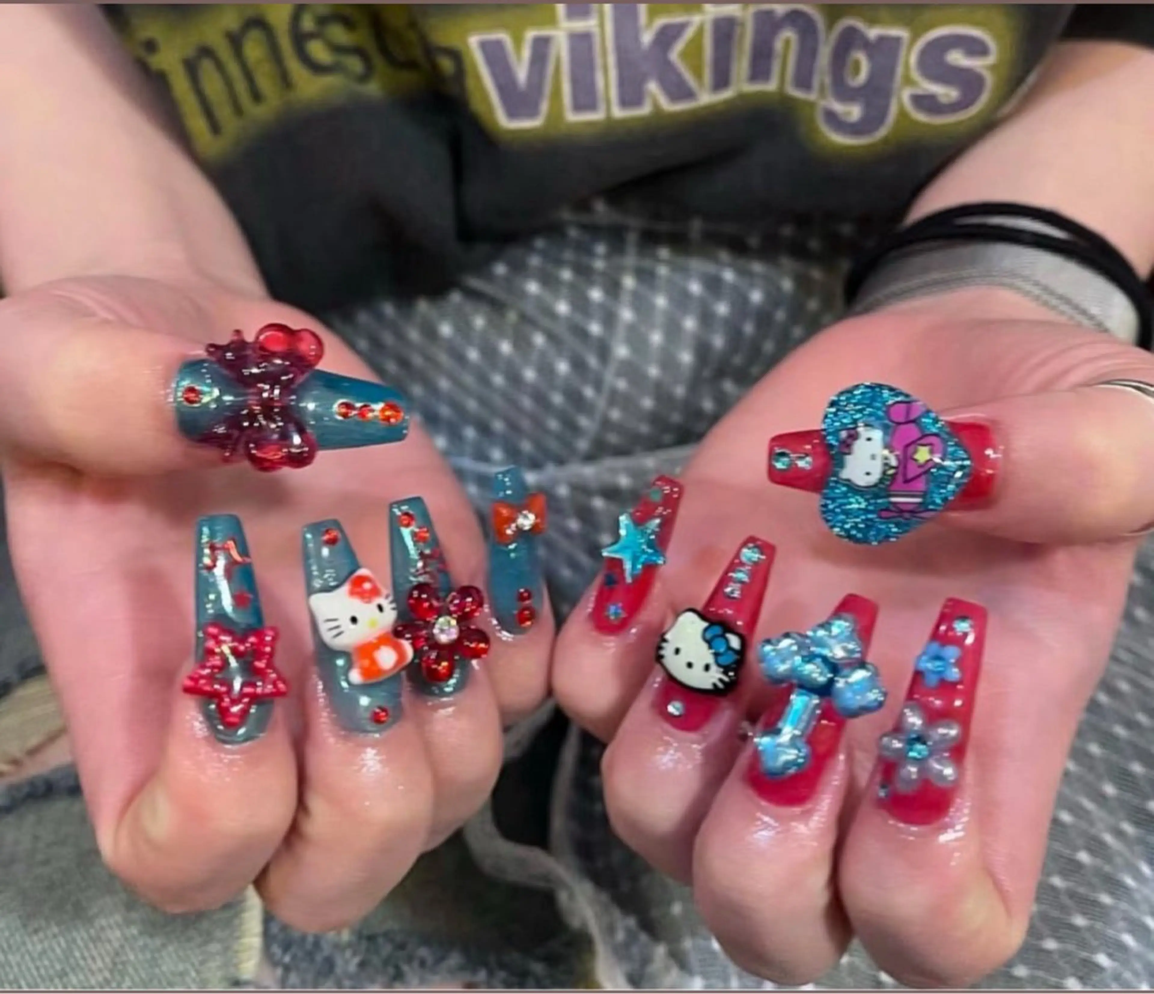 ネイル アートネイル オーロラネイル チークネイル フレンチネイル ガラスフレンチ 🎀🎀YooLi Nail Salonのネイルデザイン