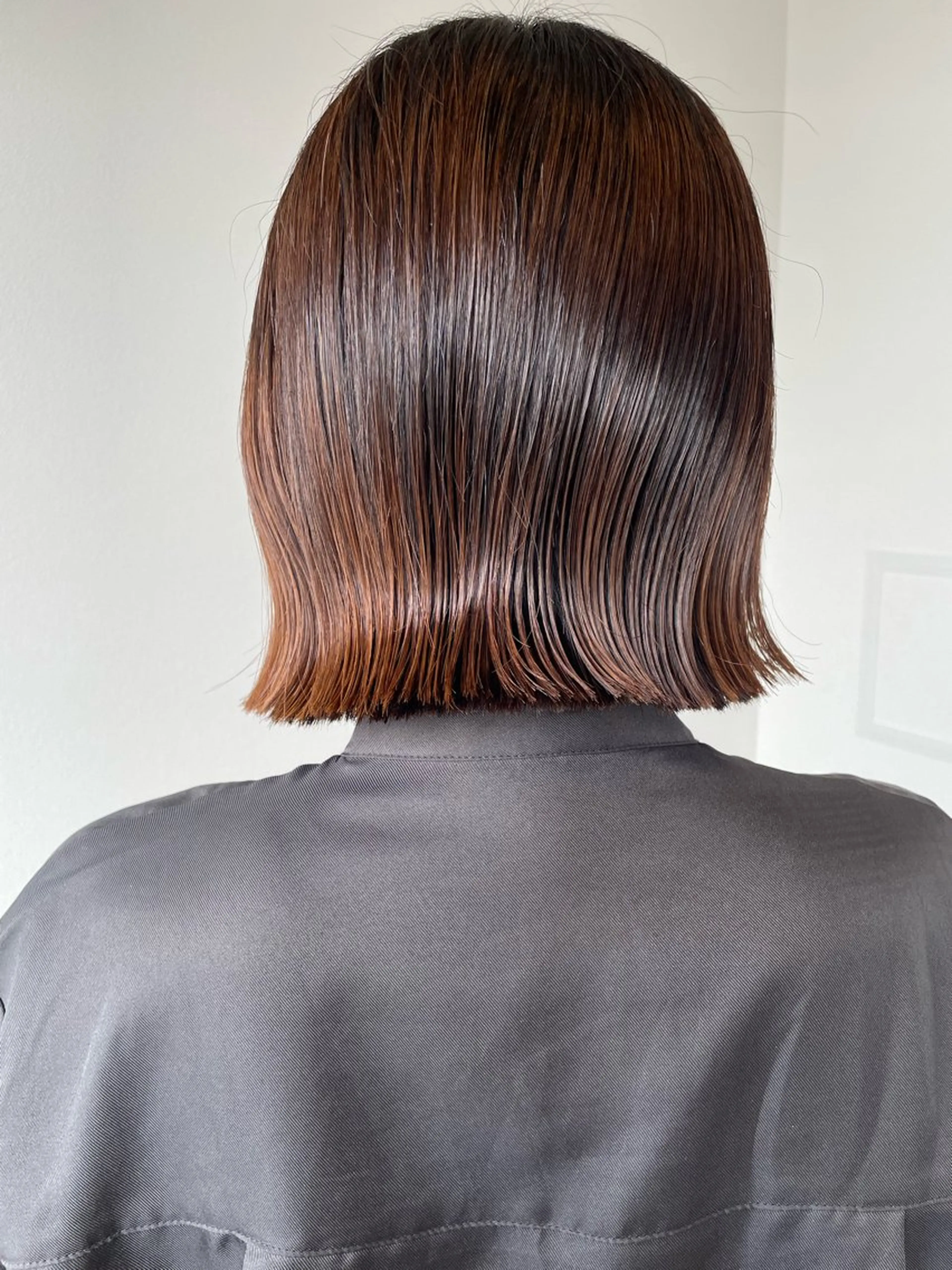 ミディアム 艶カラー🌙縮毛矯正 /ボブ【Reina】のヘアスタイル