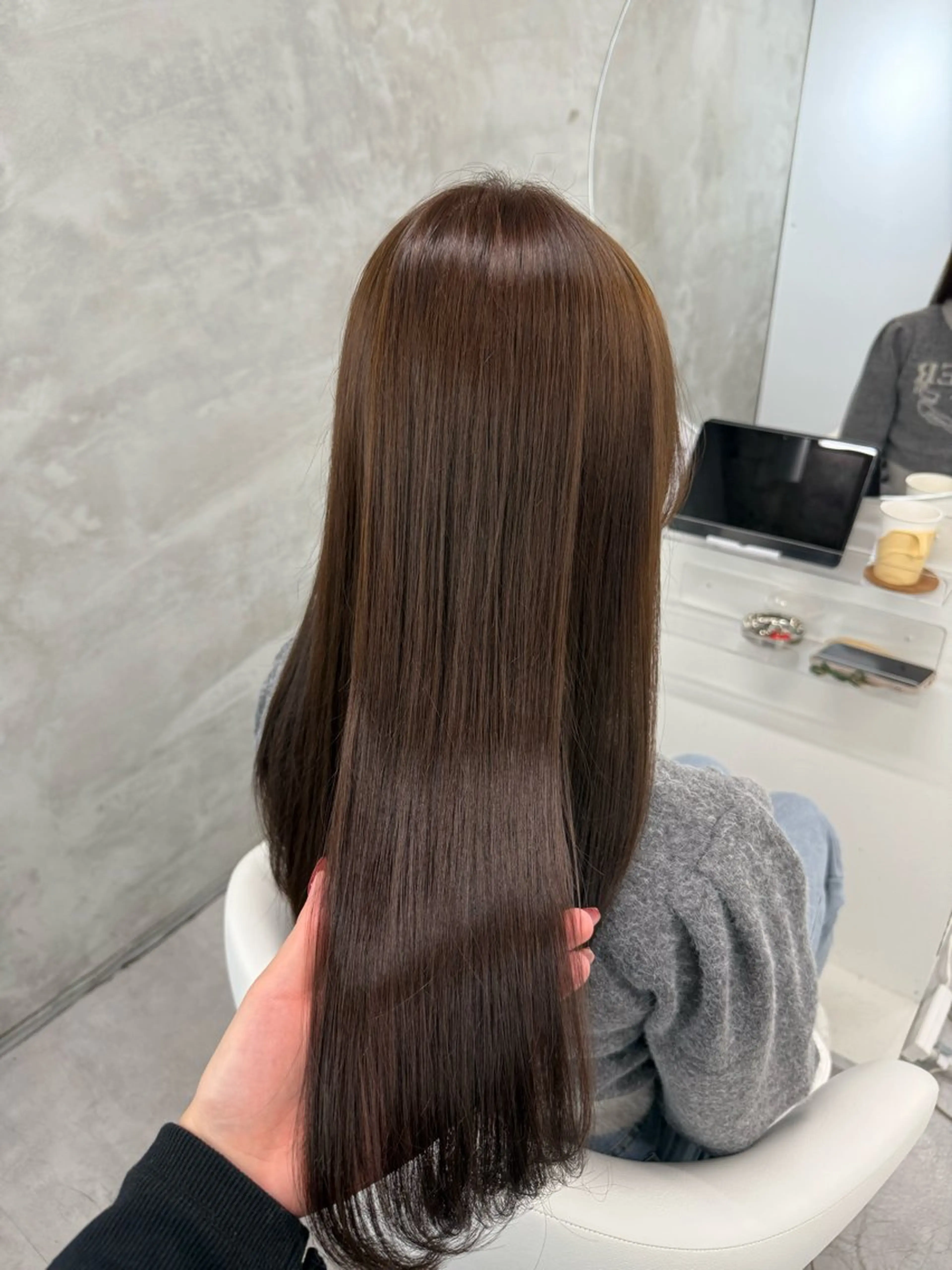 ロング カラー カット ヘアカラー トリートメント yuuna ✮ レイヤーカットのヘアスタイル