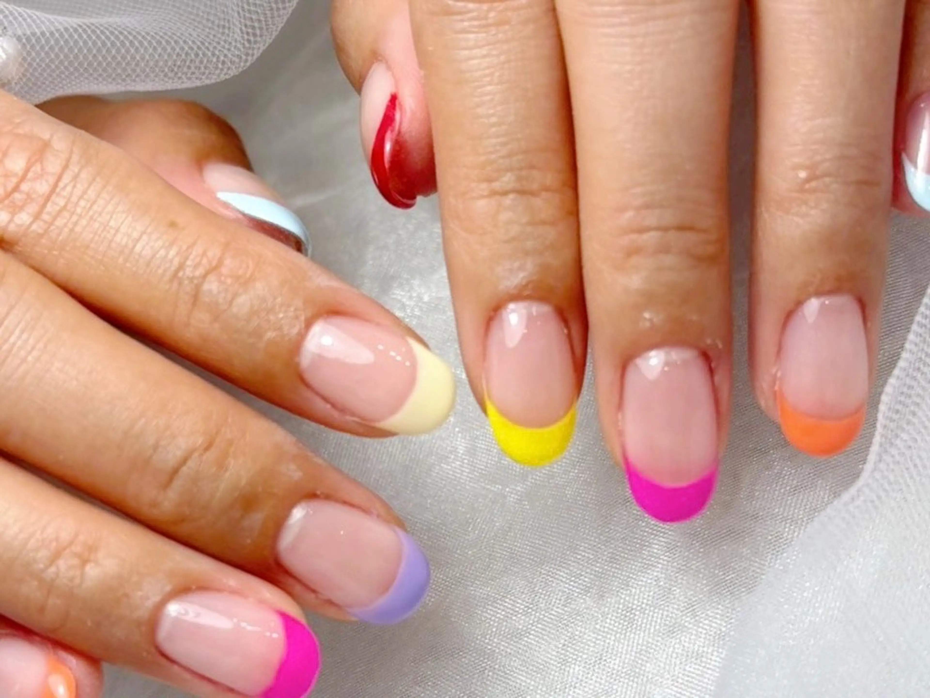 ネイル フレンチネイル ハンドネイル Mia nail 【⠀ミアネイル 】のネイルデザイン