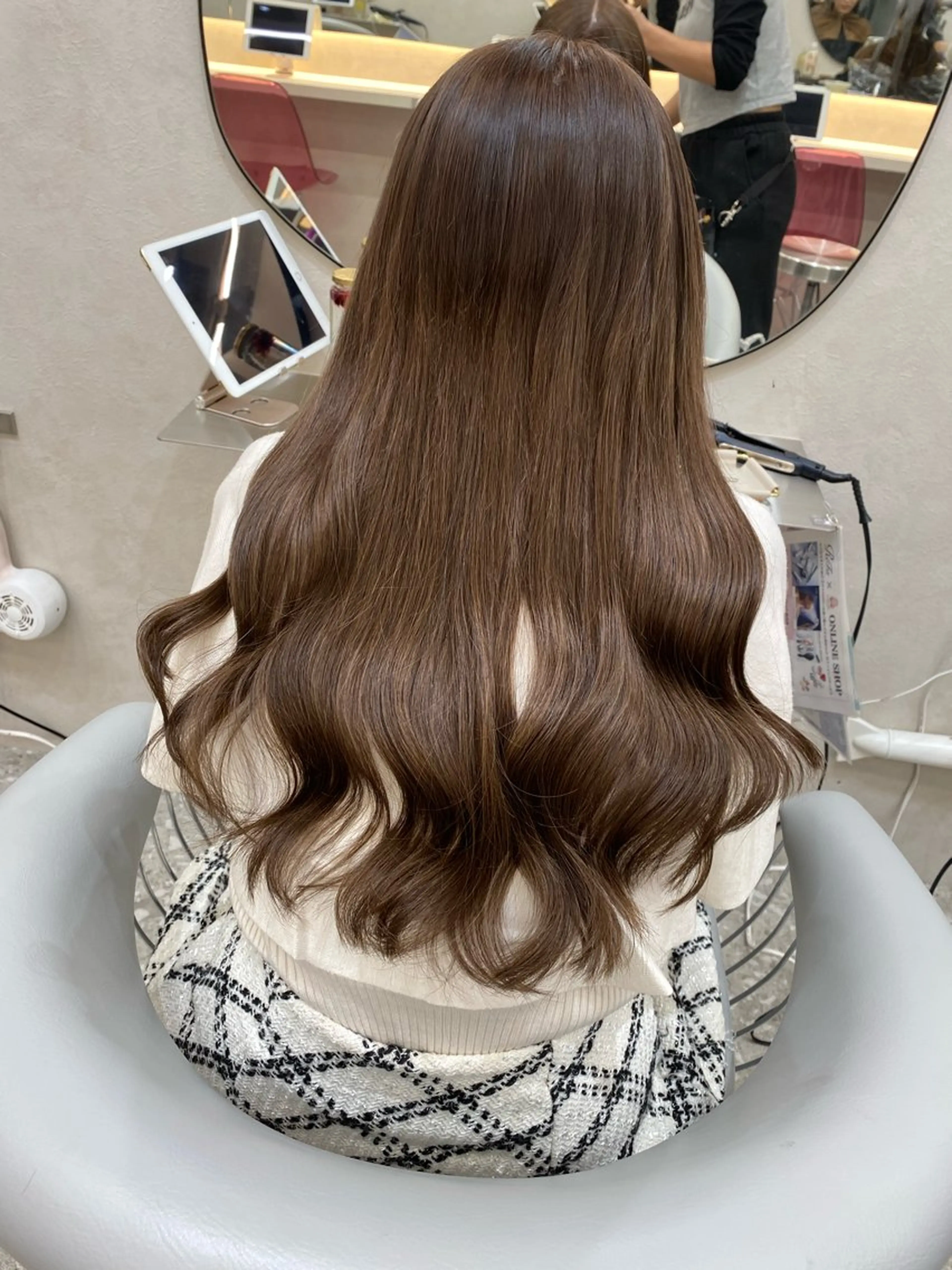 ロング カラー ヘアアレンジ シールエクステ ベージュカラー ブリーチ ブラウンカラー ケアブリーチ エクステ なな💎韓国系/ 渋谷💎のヘアスタイル