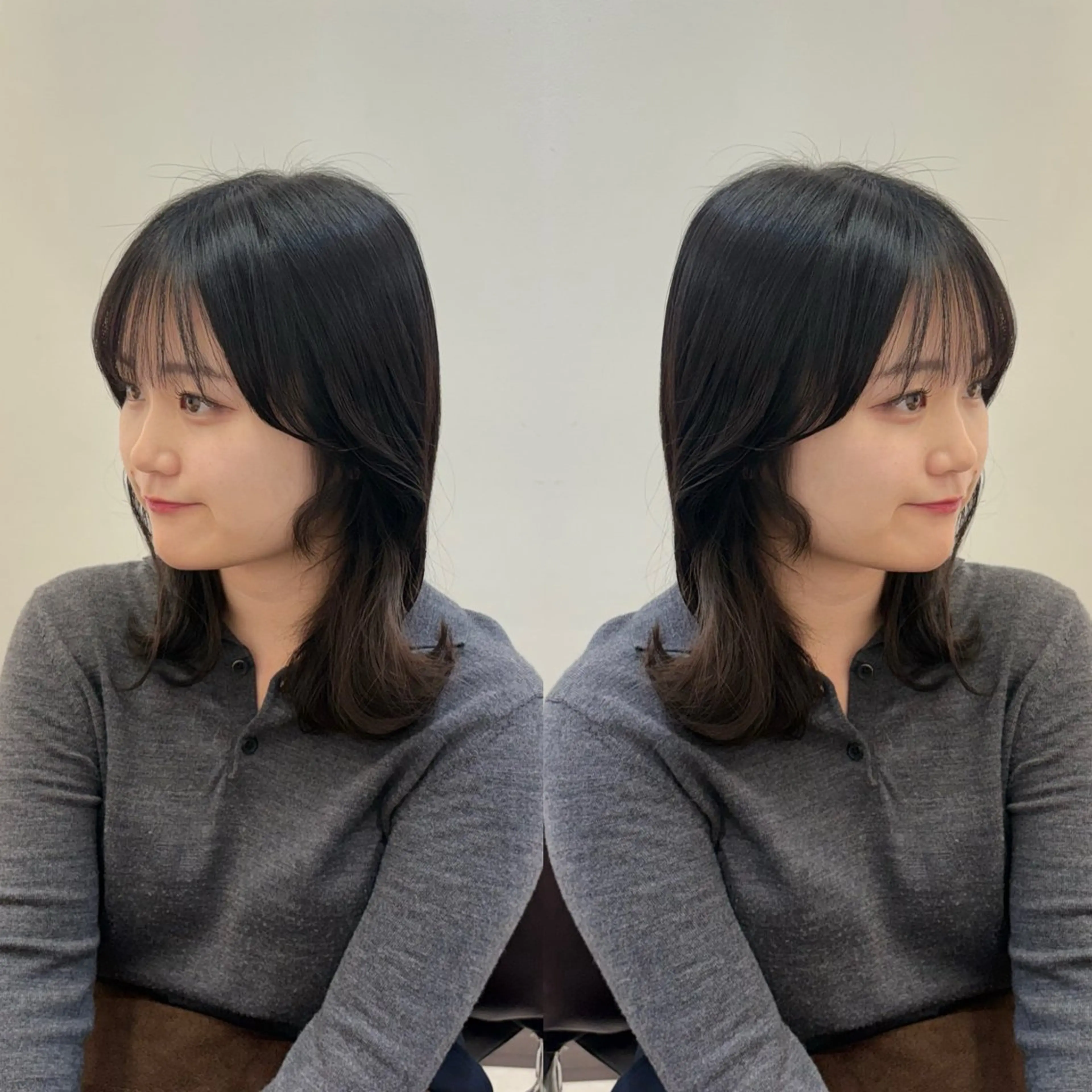 ミディアム カラー カット ヘアカラー Minami. 🩵 再現性特化ヘアのヘアスタイル