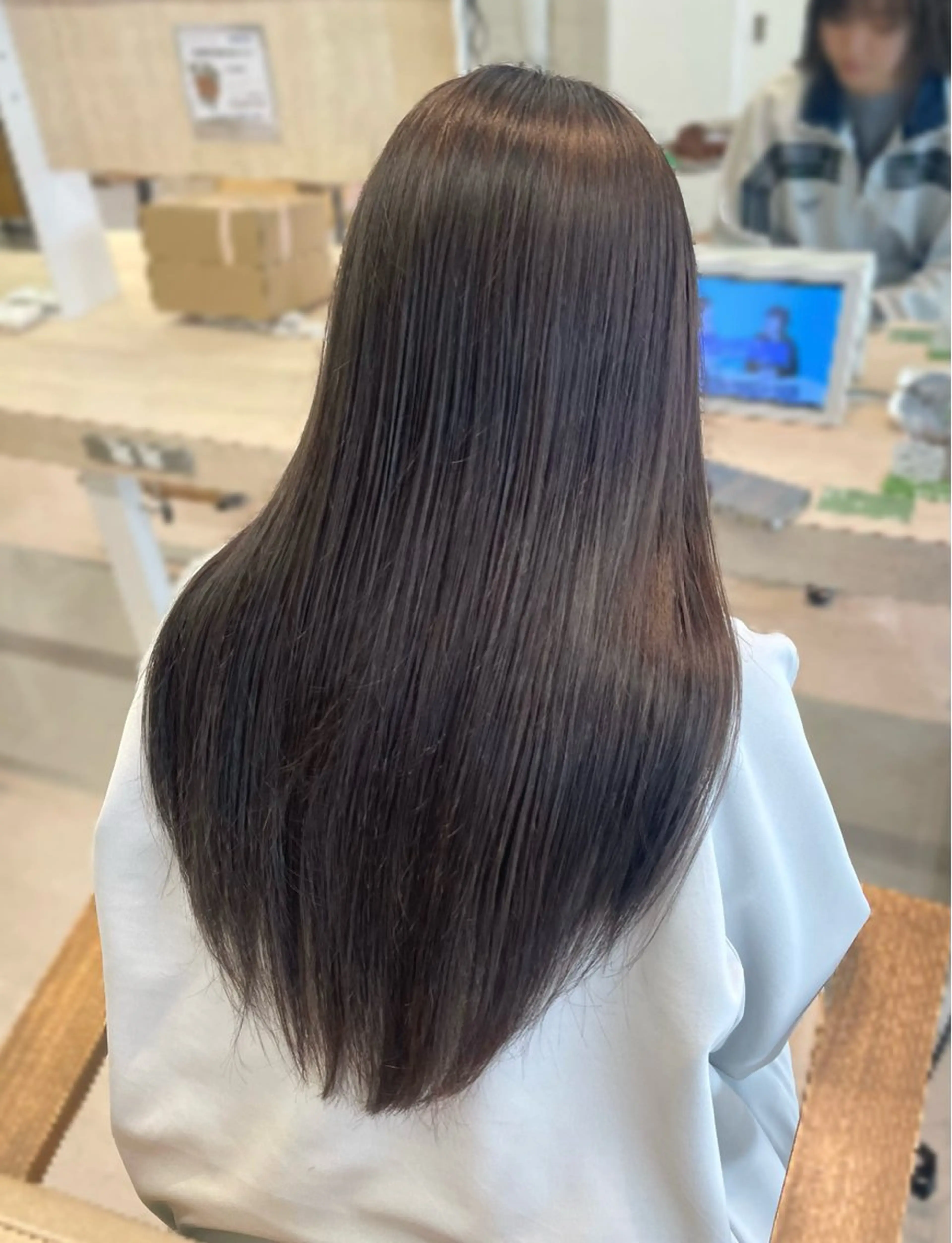 ロング カット ヘアカラー トリートメント かずや🍀/髪質改善 /艶髪カラー/眉毛のヘアスタイル