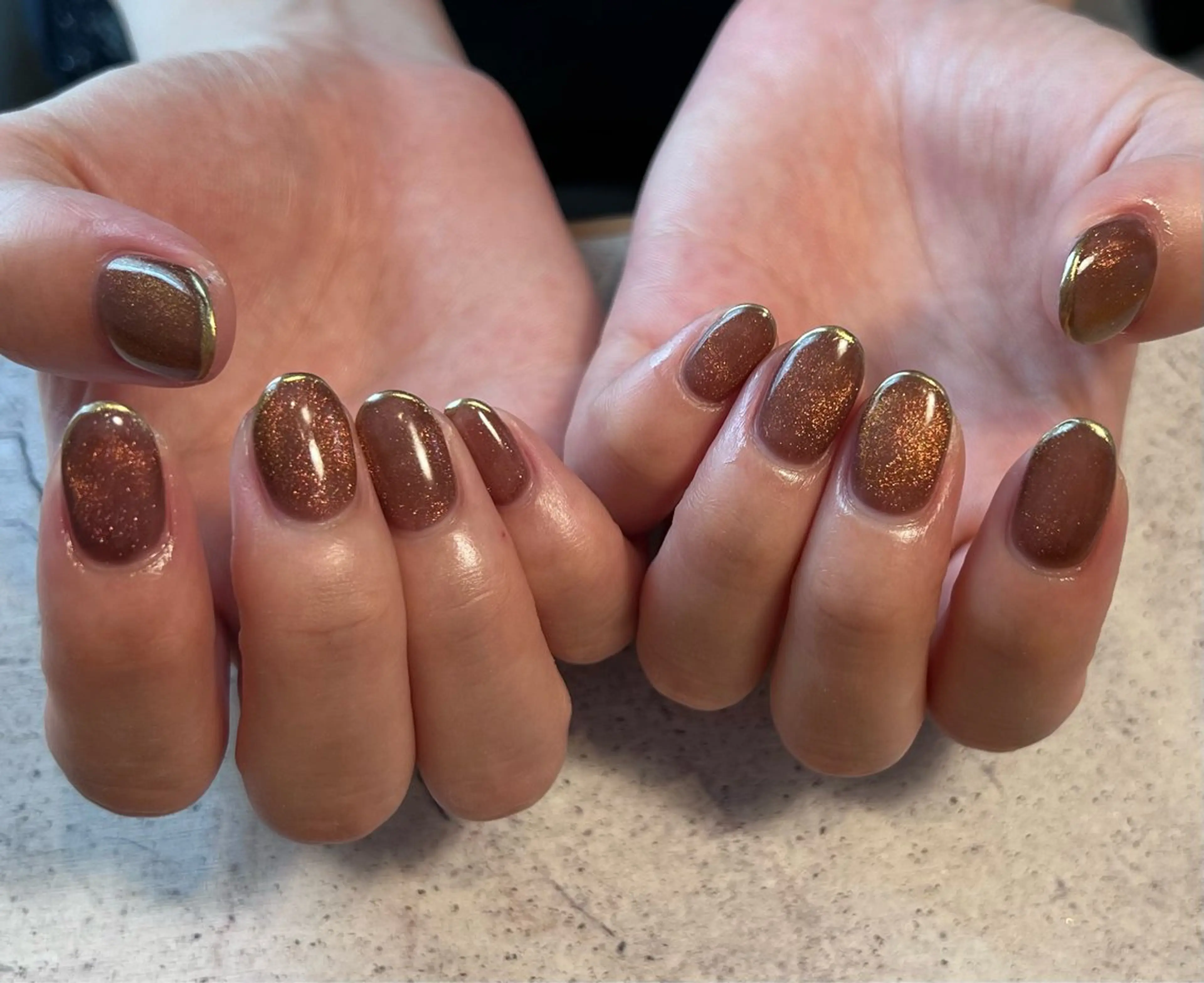 ネイル フレンチネイル マグネットネイル ミラーネイル charmant nailのネイルデザイン