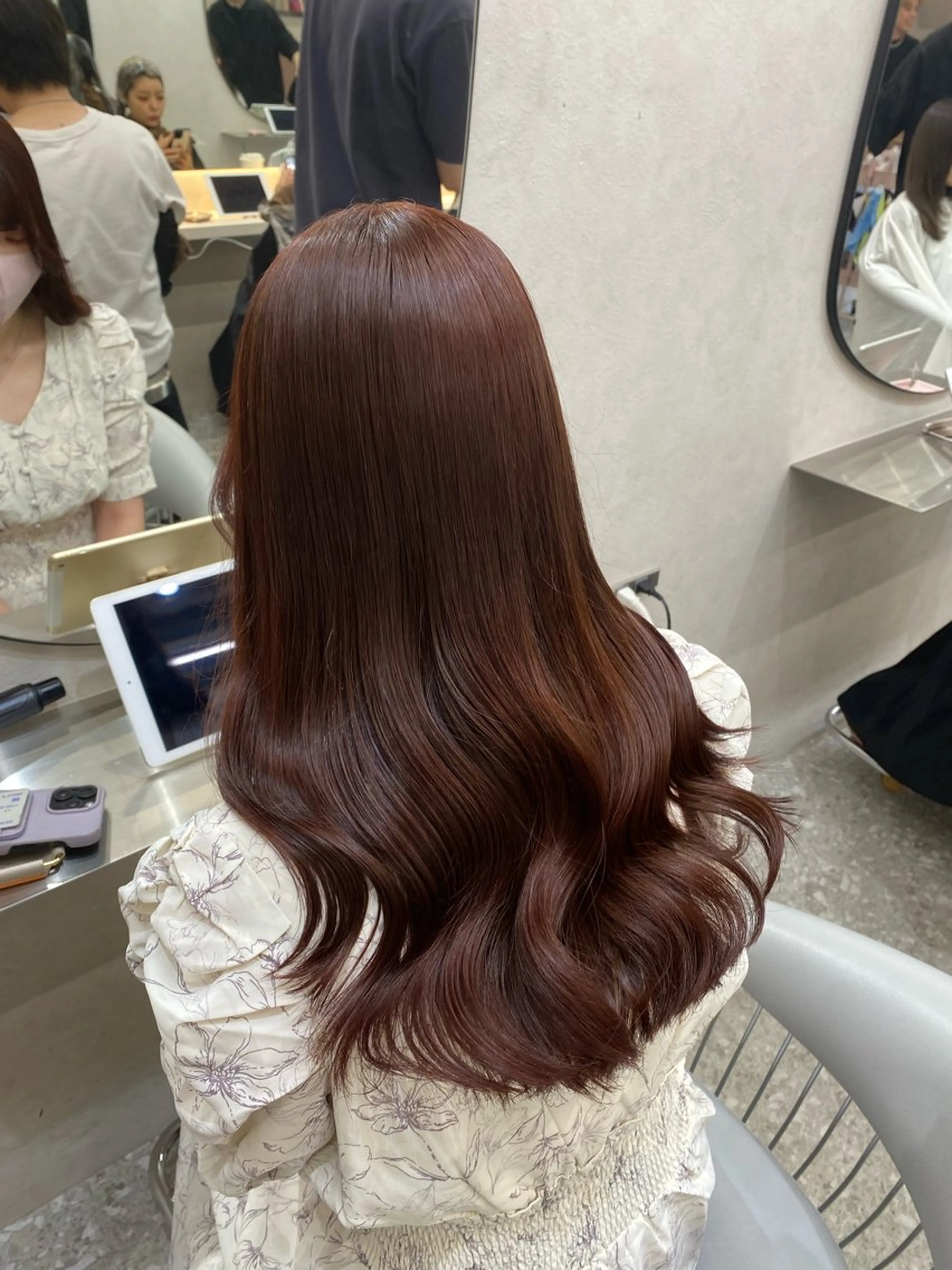 ロング カラー シールエクステ ブリーチ ブラウンカラー ダブルカラー イヤリングカラー なな💎韓国系/ 渋谷💎のヘアスタイル