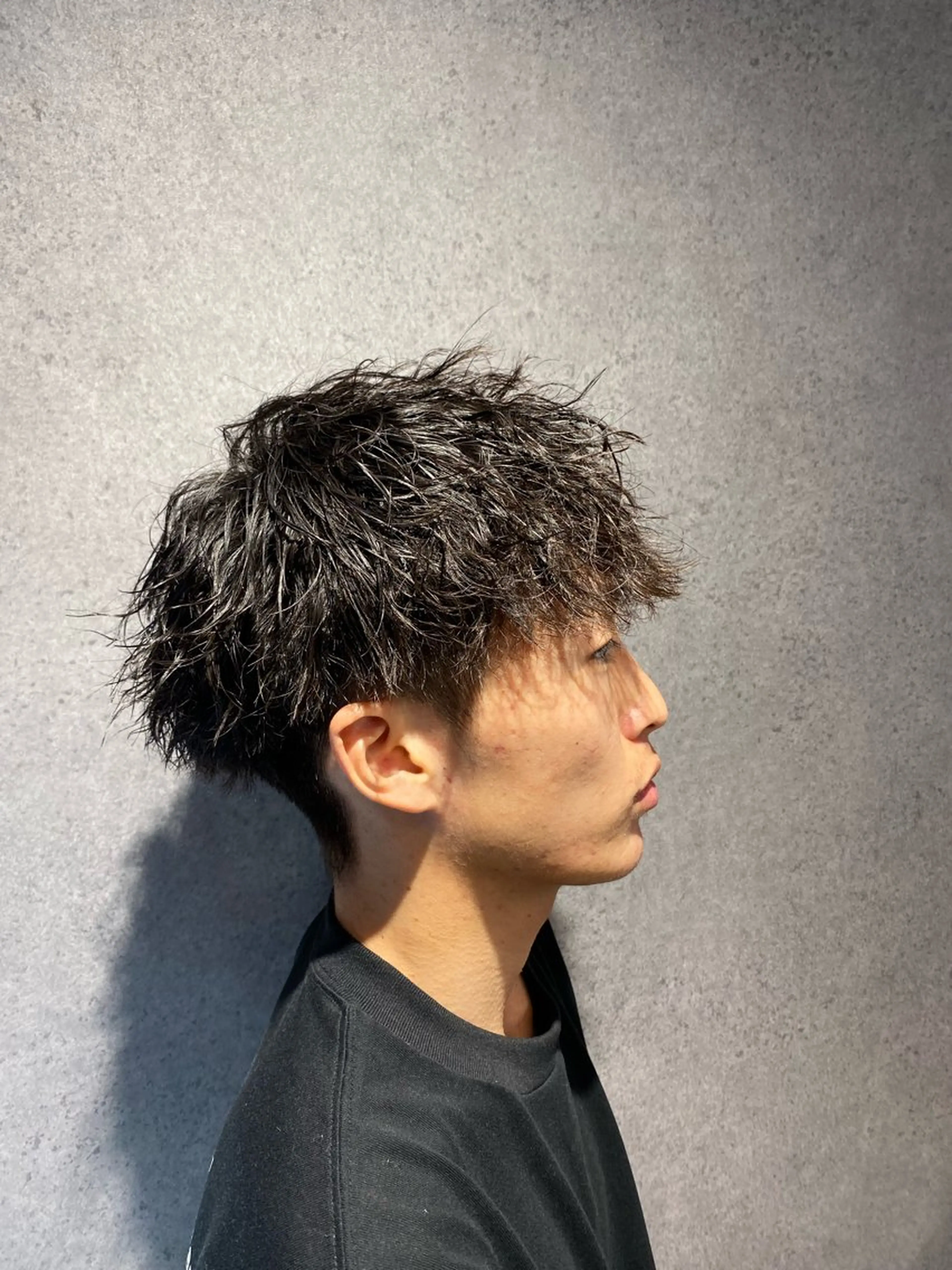 ショート パーマ ツイストパーマ 前原 凌汰のヘアスタイル