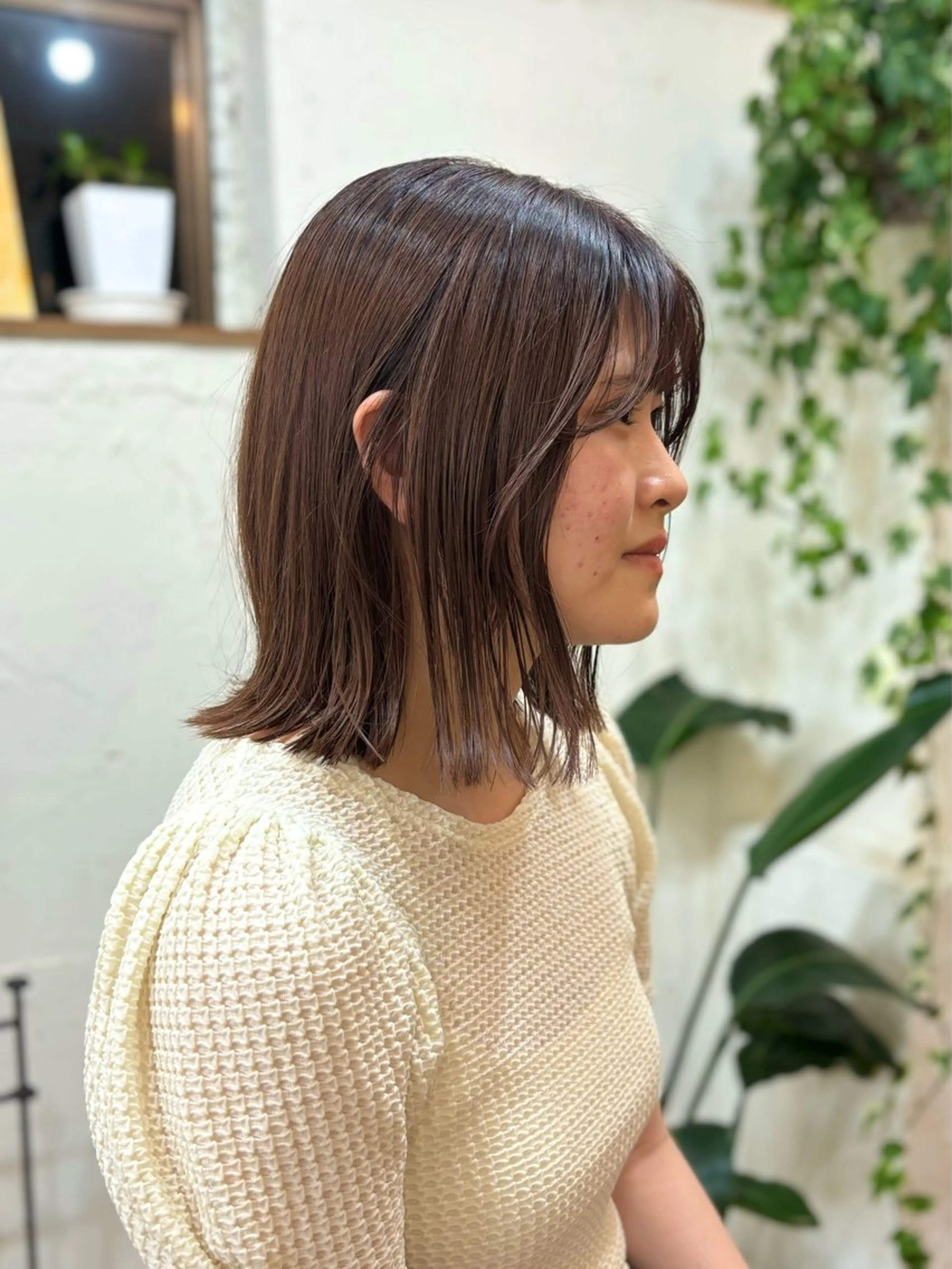 ミディアム カラー ベージュカラー ボブ カット ヘアカラー CIEN所属・ayano🫧 《CIEN》のヘアスタイル