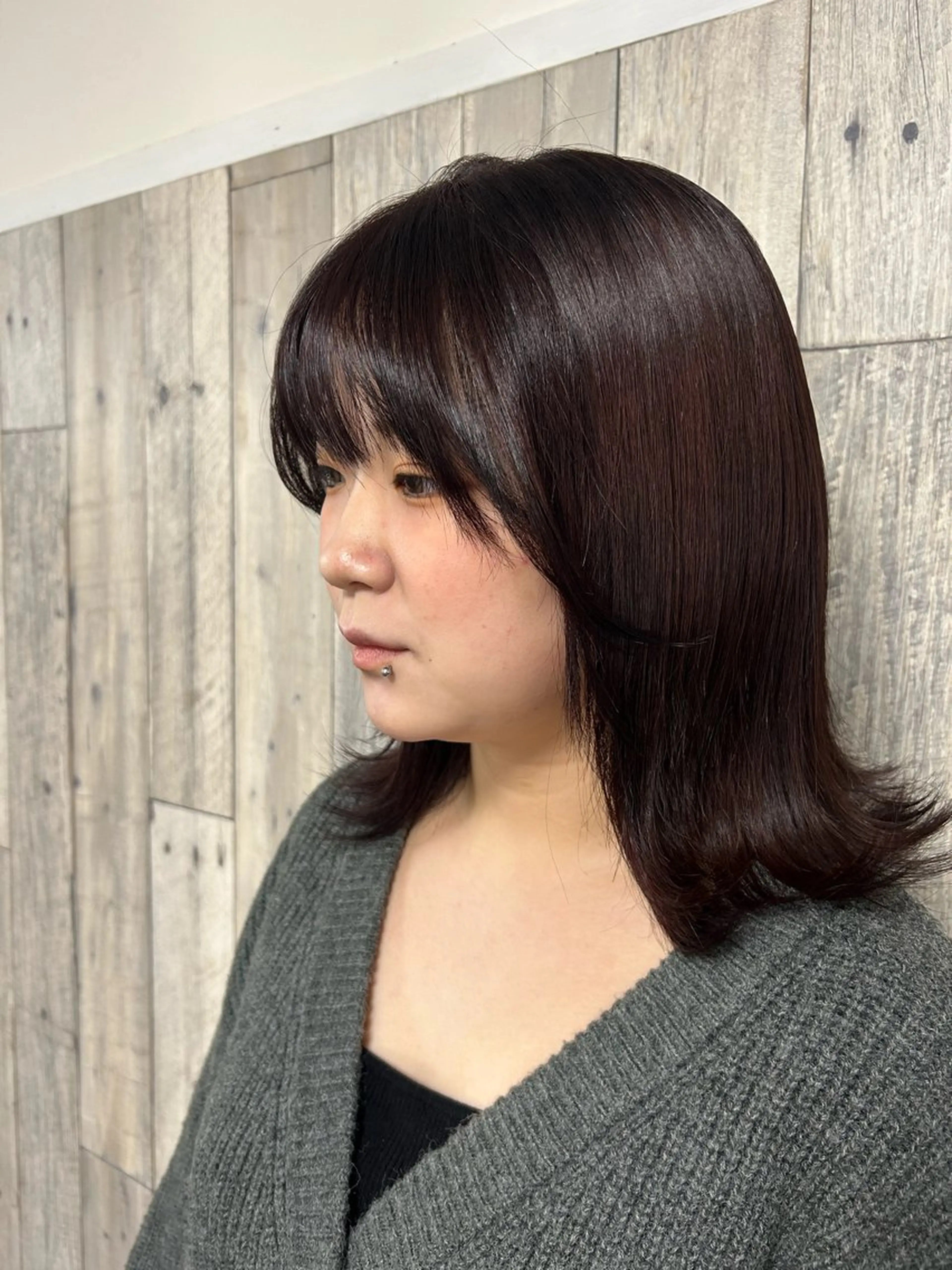 ミディアム カラー レッドカラー ヘアカラー 🌈アイスアウト🌈 Mahoのヘアスタイル