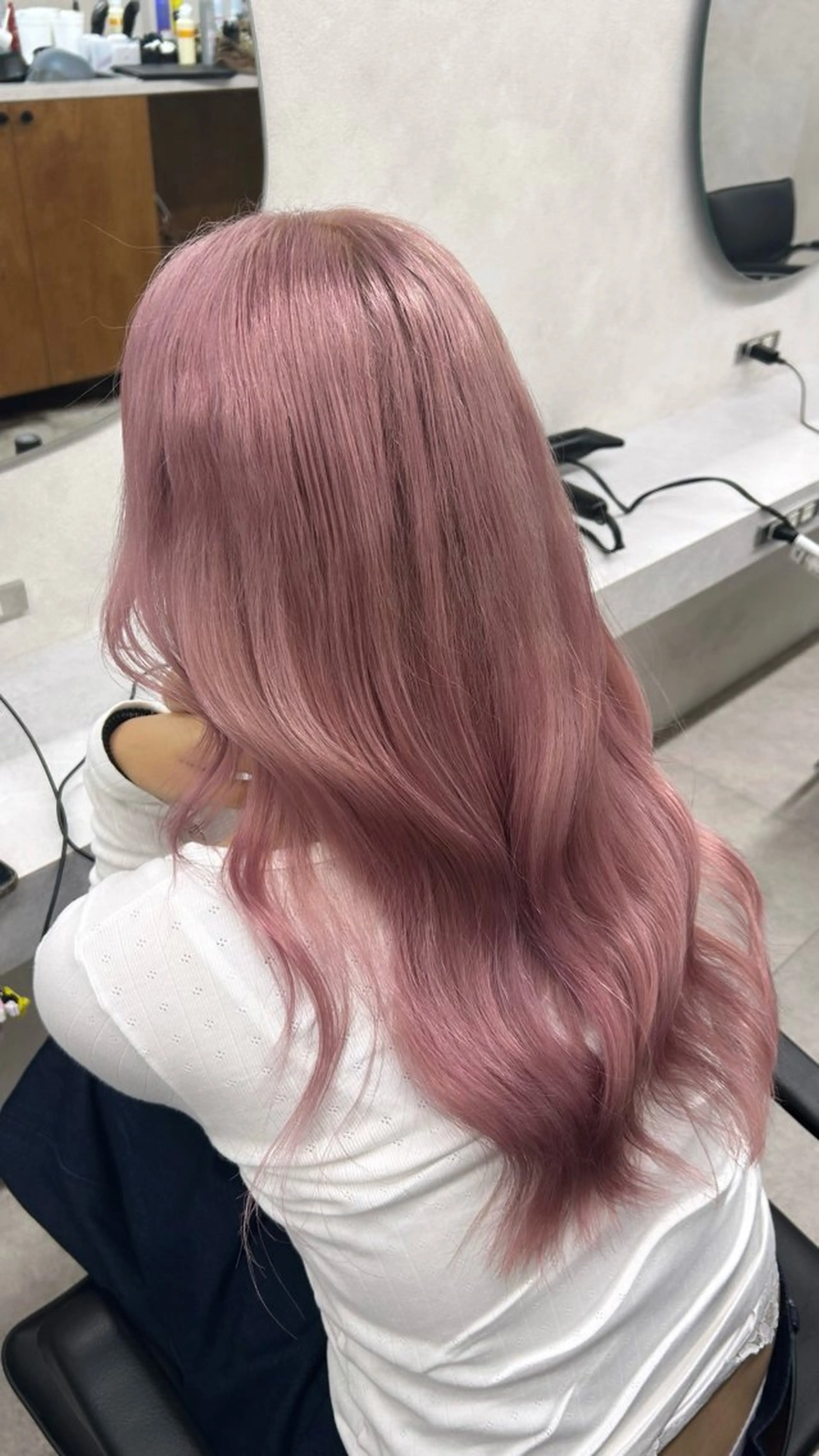 ロング ヘアカラー 🌷HARU 暖色/ヘアセット🫧のヘアスタイル